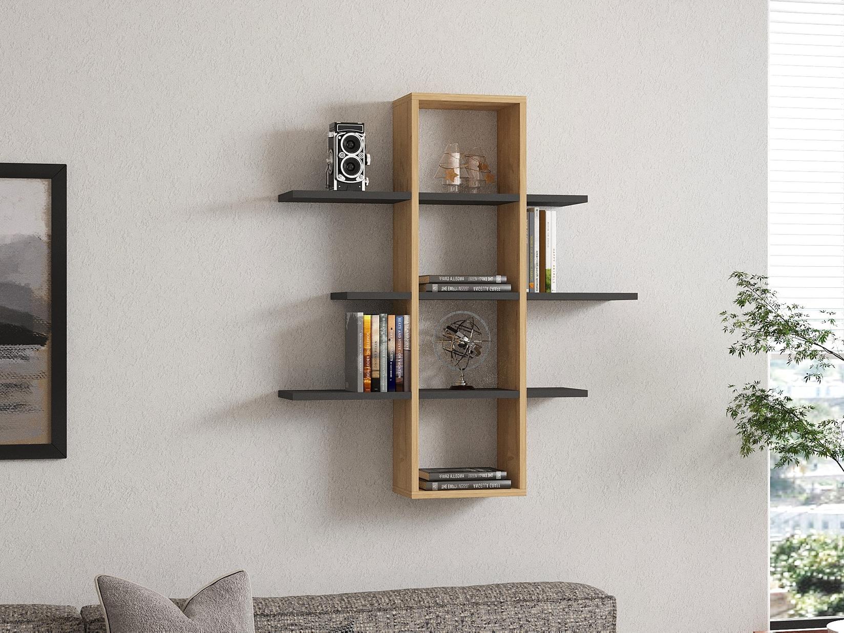 Hanah home Zidna polica od hrastovine