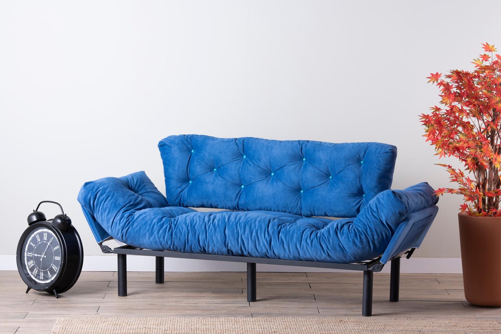 Atelier del Sofa Trosjed na razvlačenje Nitta, 185x85x70 cm, Plavi