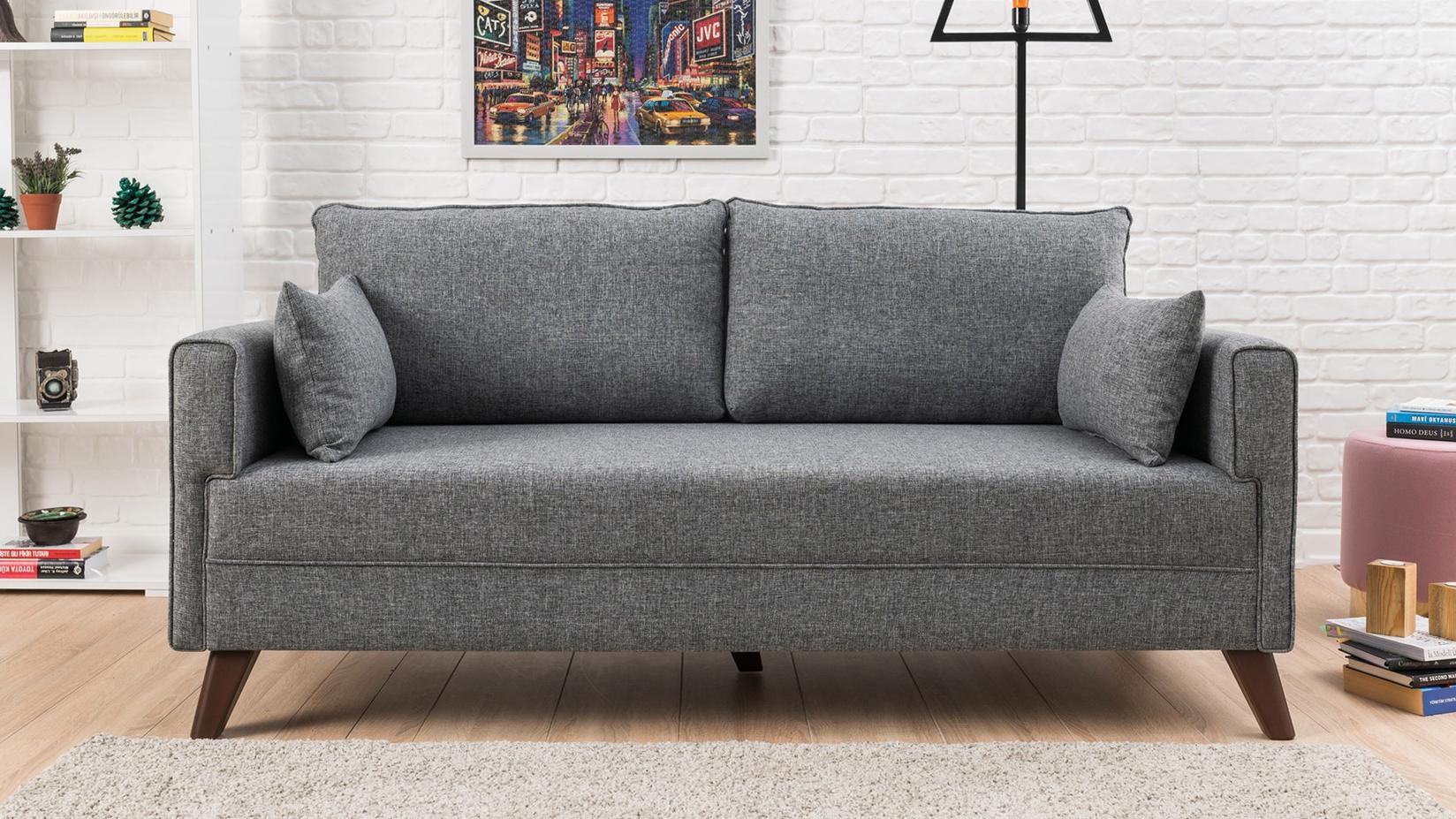 Atelier del Sofa Dvosed Bella, 177x85x81 cm, Sivi