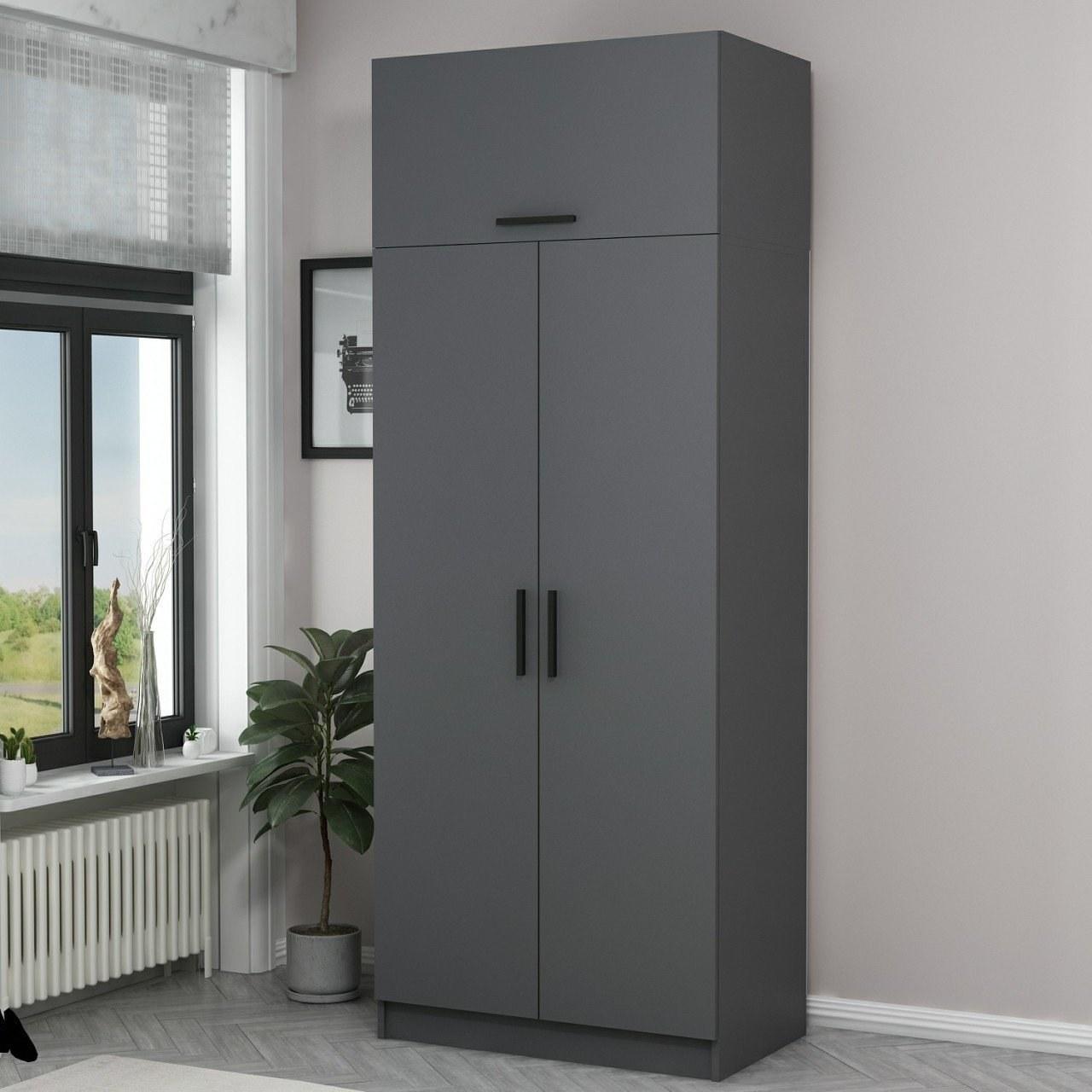 Hanah home Ormar Kale 90x235x52cm Antracit