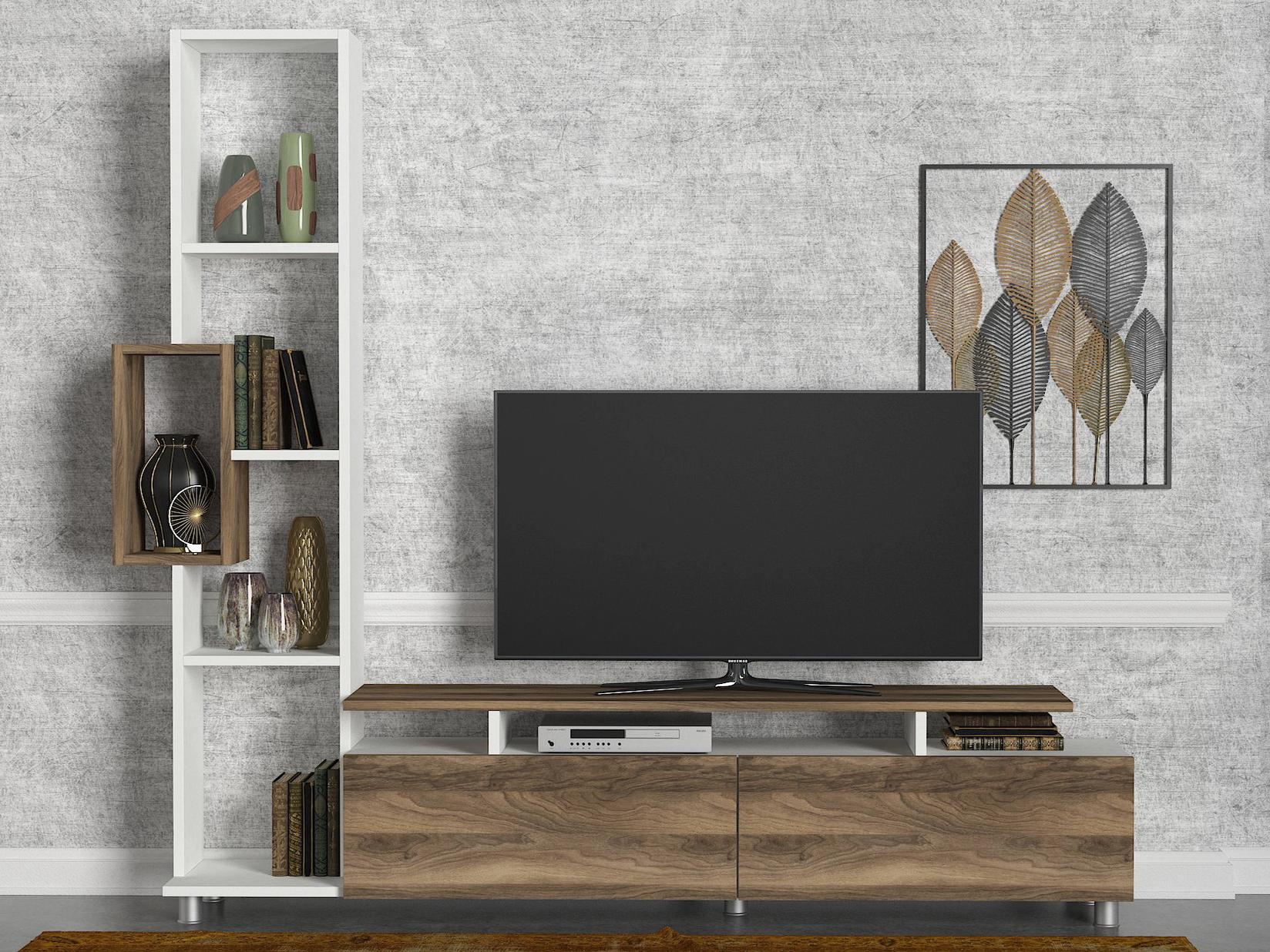 Hanah home TV komoda Tulip Walnut