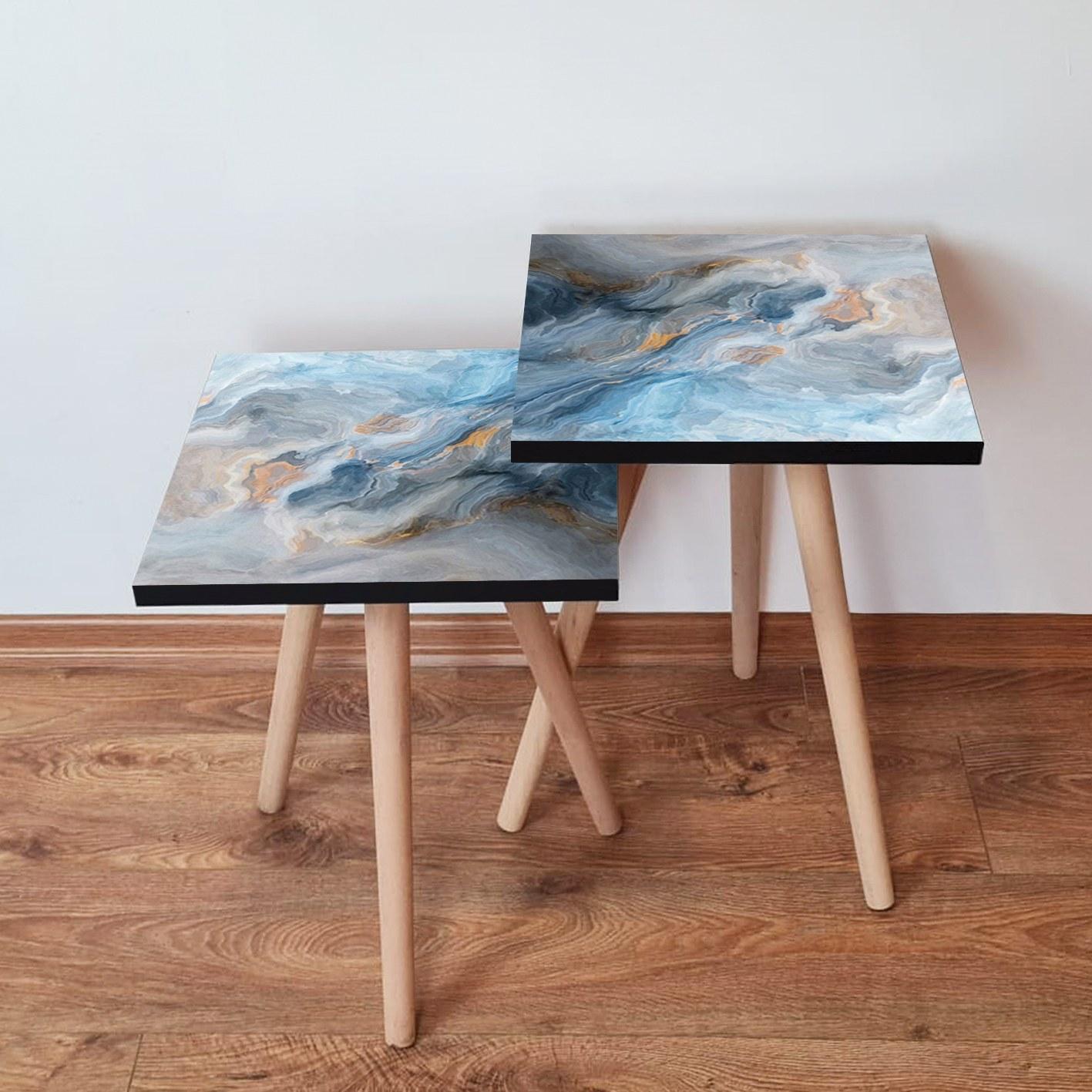 Hanah Home Set klub stolova, 2 dijela Šareni