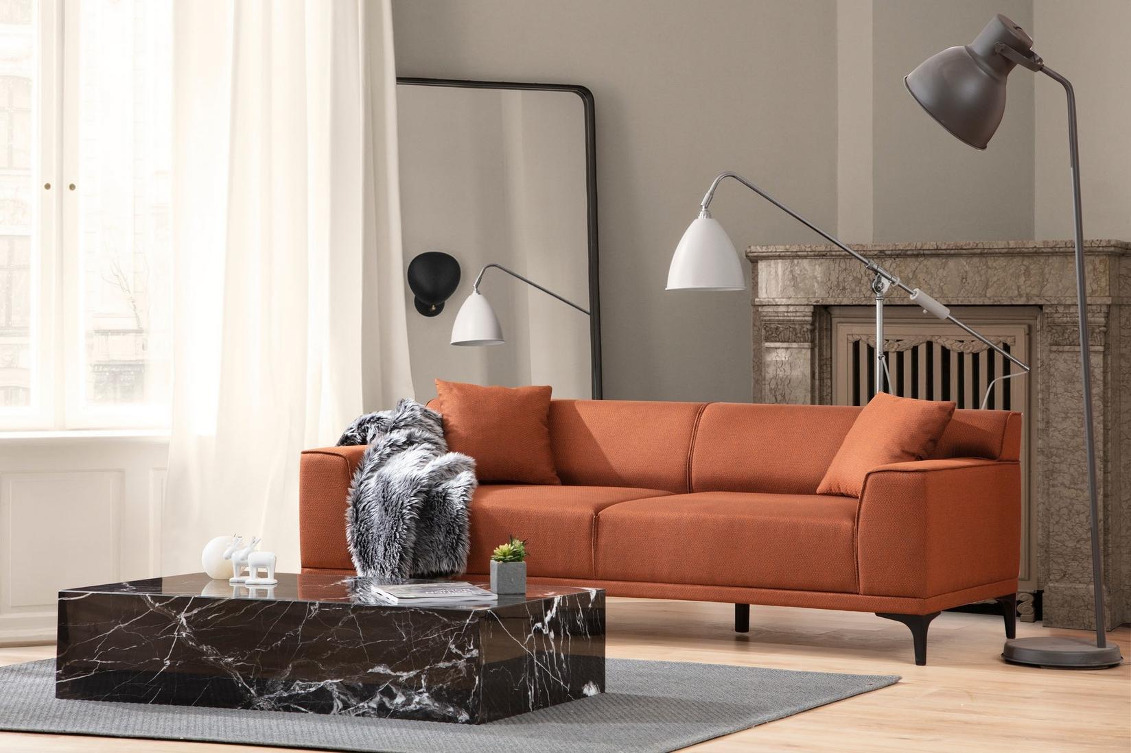 Atelier del Sofa Trosed Petra 3 212x86x69cm Orange