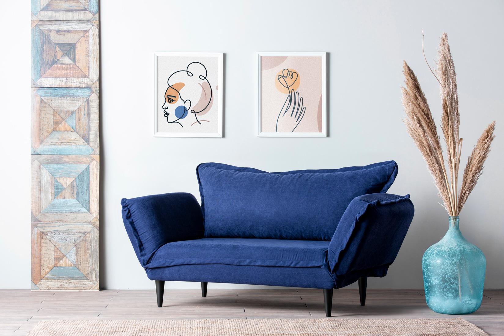 Atelier del Sofa Dvosed na razvlačenje Vino, 190 cm, Teget