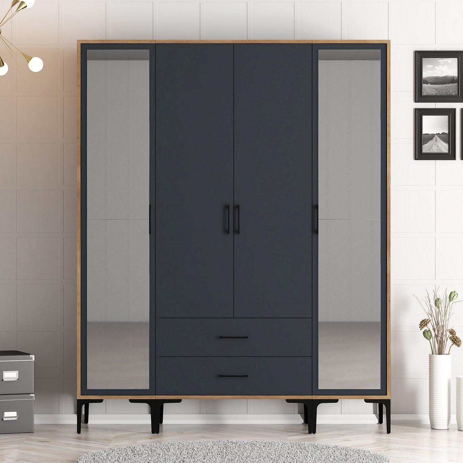 Hanah kućni ormar Kumsal RTR 160x47.5x201.4cm Orah