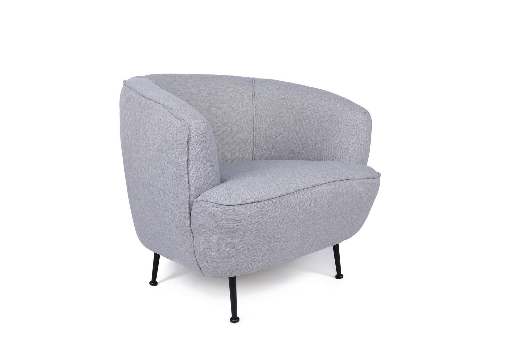 Atelier del Sofa Fotelja Piccoli 72x75x83cm Svetlosiva