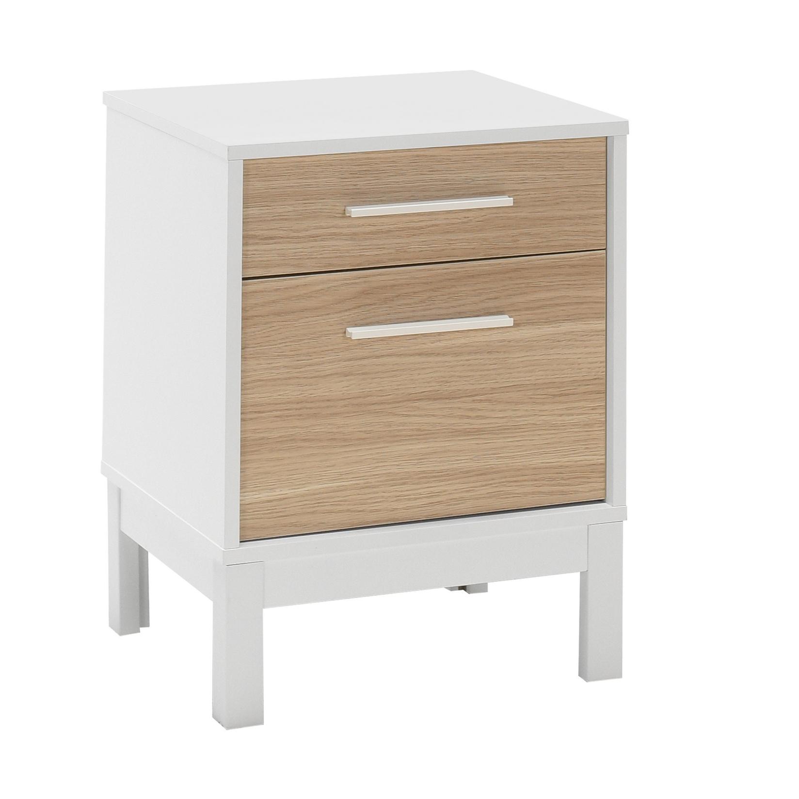 Hanah Home Noćni ormarić 45x60​​x45cm Hrast-bijela