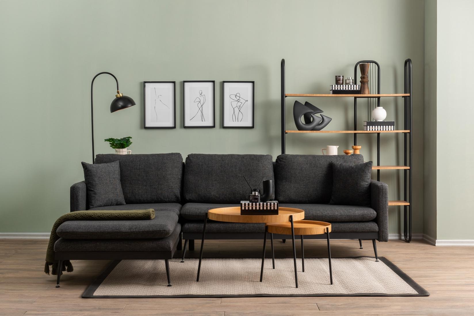 Atelier del Sofa Rey Tamno siva ugaona sofa