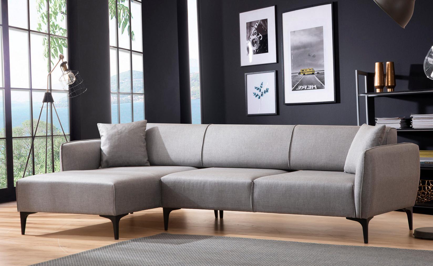 Atelier del Sofa Ugaona garnitura Belissimo, 95x67x140 cm, Siva