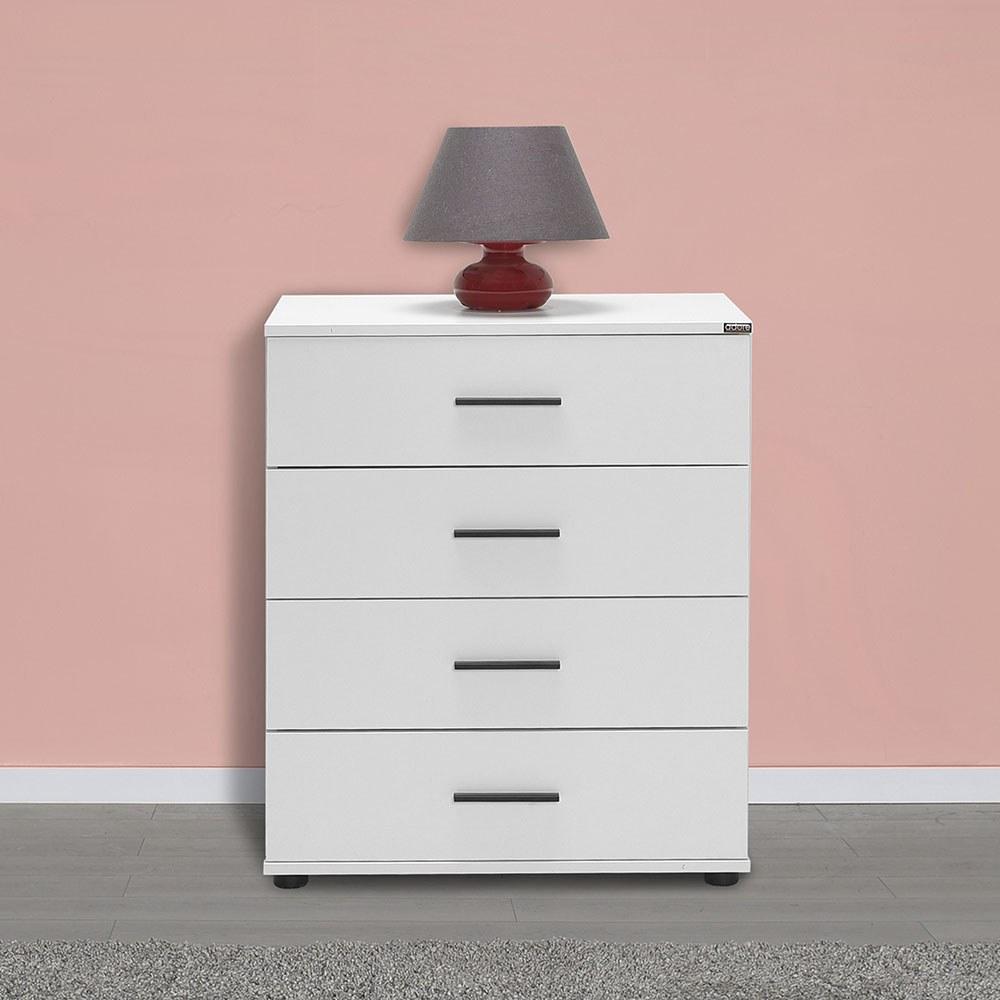 Hanah Home Komoda s ladicama 65x78x41cm Bijela