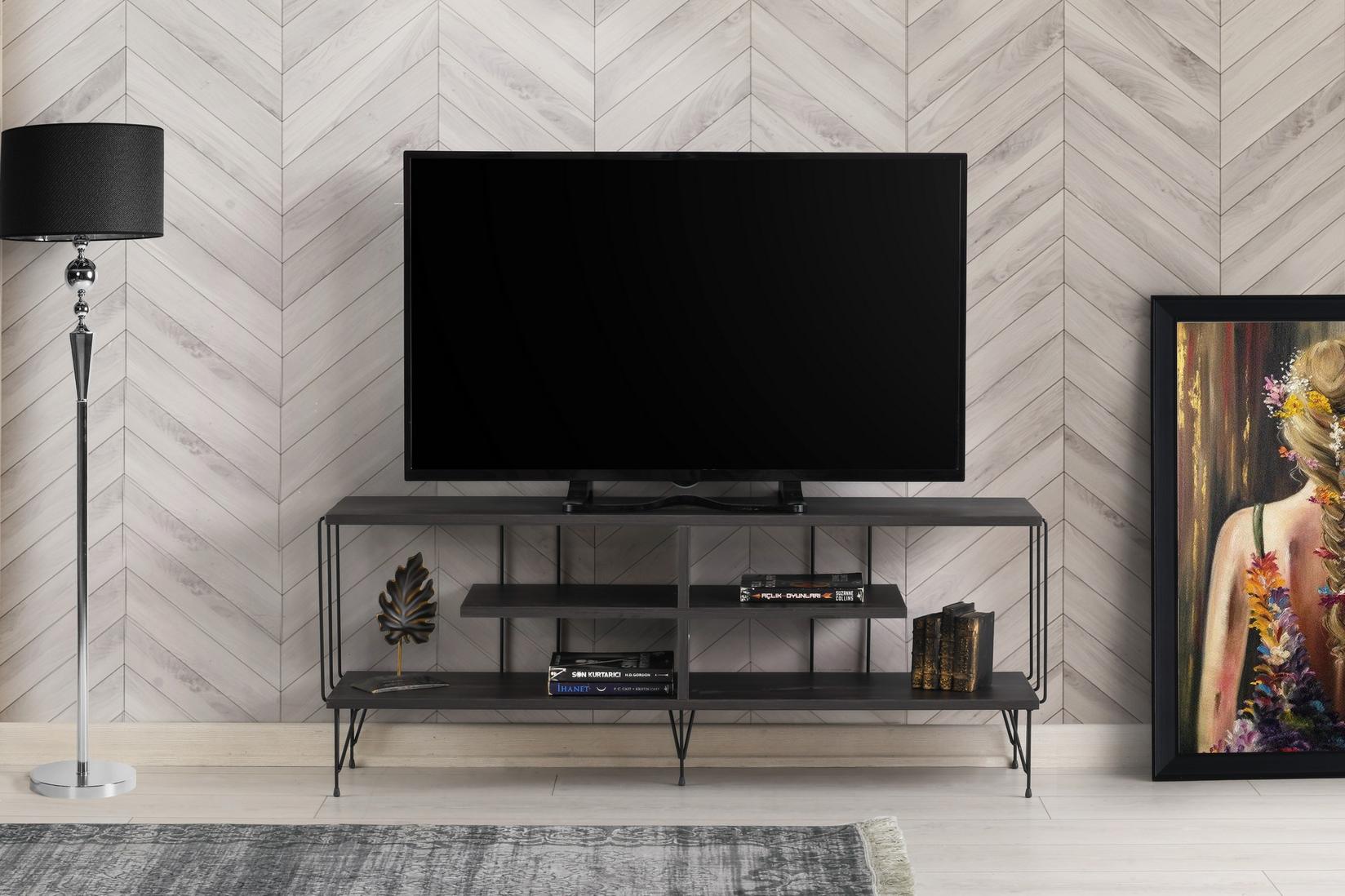 Hanah home TV Chest Eze tamnosmeđa