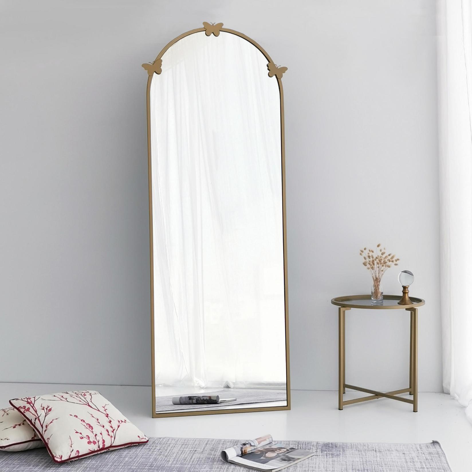 Hanah Home ogledalo mat zlatno