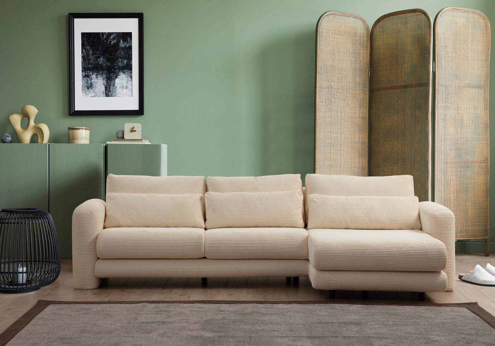 Atelier del Sofa Ugaona garnitura Lily, 97x73x290 cm, Bež