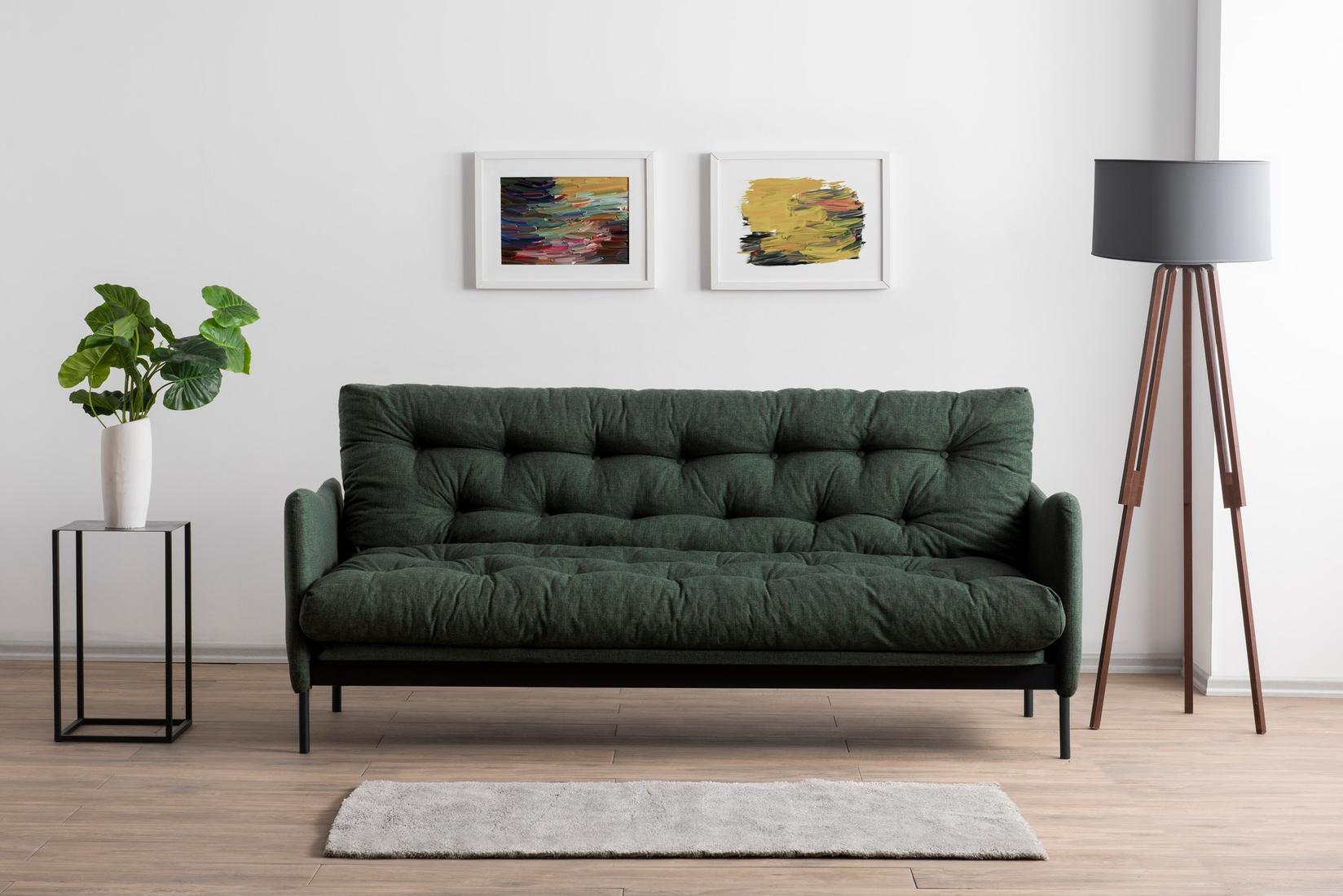 Atelier del Sofa Trosjed na razvlačenje Renge, 200x92x82 cm, Zeleni