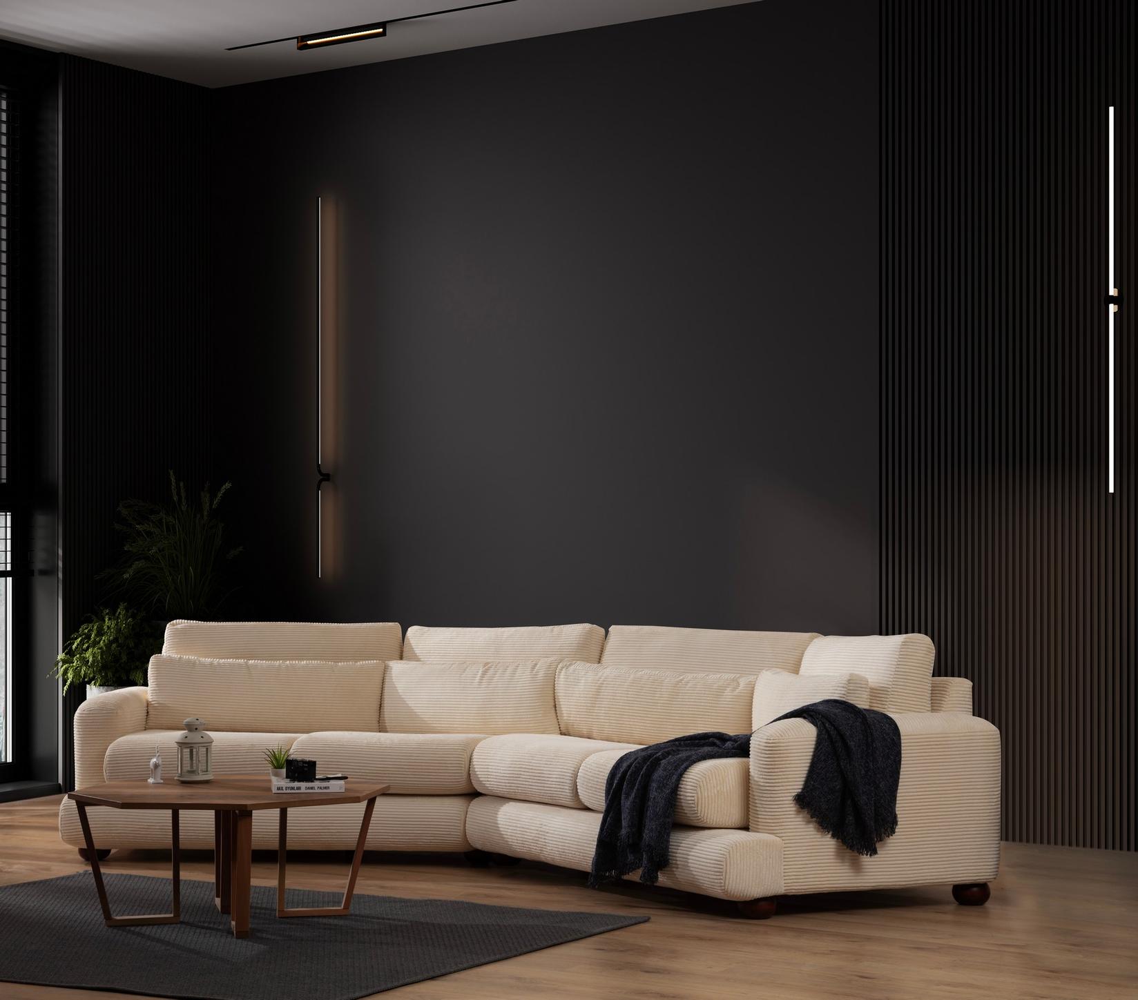 Atelier del Sofa Trosjed 105x90x330 cm, Bež