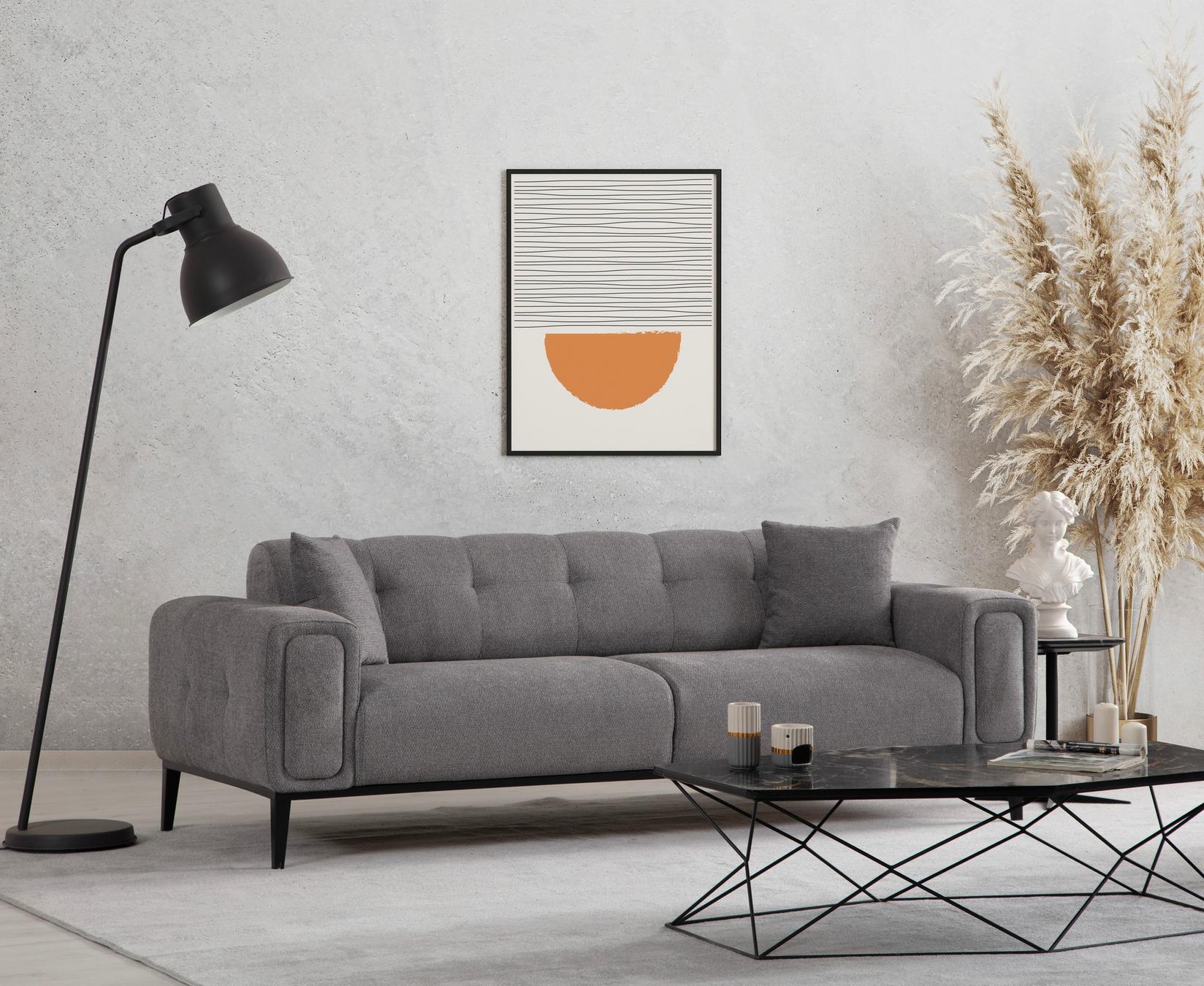 Atelier del Sofa Trosjed na razvlačenje Athena 92x76x225 cm, Svijetlosivi