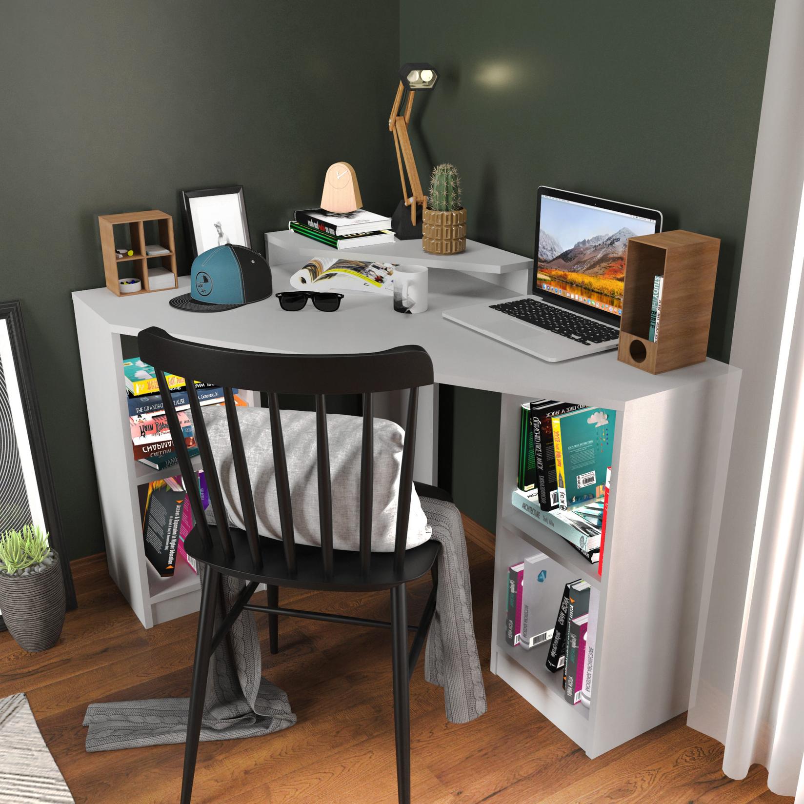 Hanah home Radni sto 120x76,8x90cm Bijeli