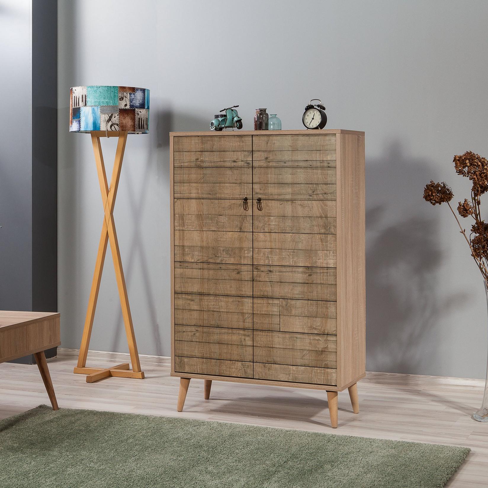 Hanah Home Komoda Multibox 80x127x36cm Hrast