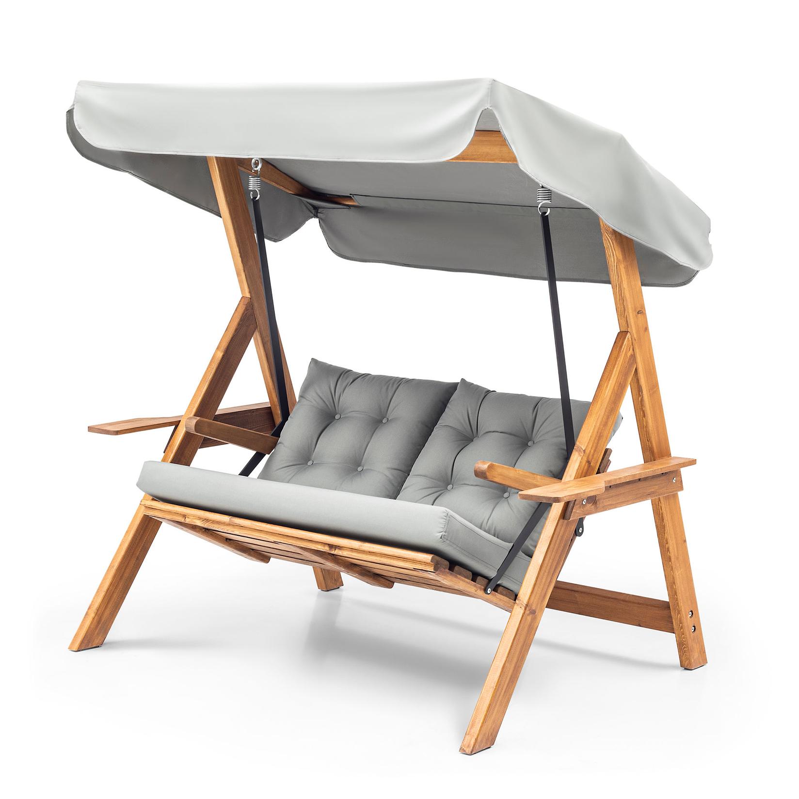 Hanah Home Vrtna ljuljaška Galata Swing S2 120x195x58cm Siva