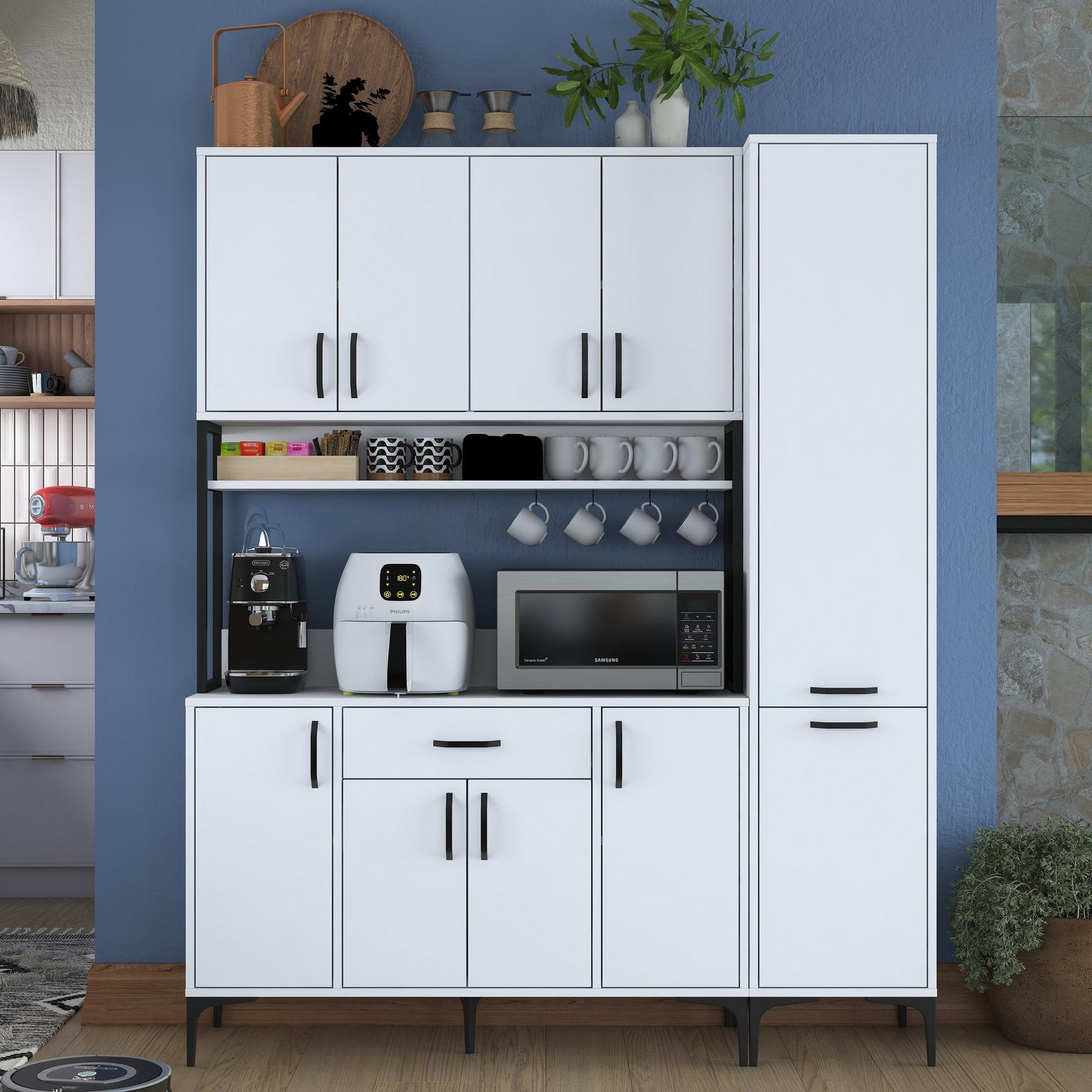 Hanah Home Komoda s ladicama 160x198,6x40cm Bijela