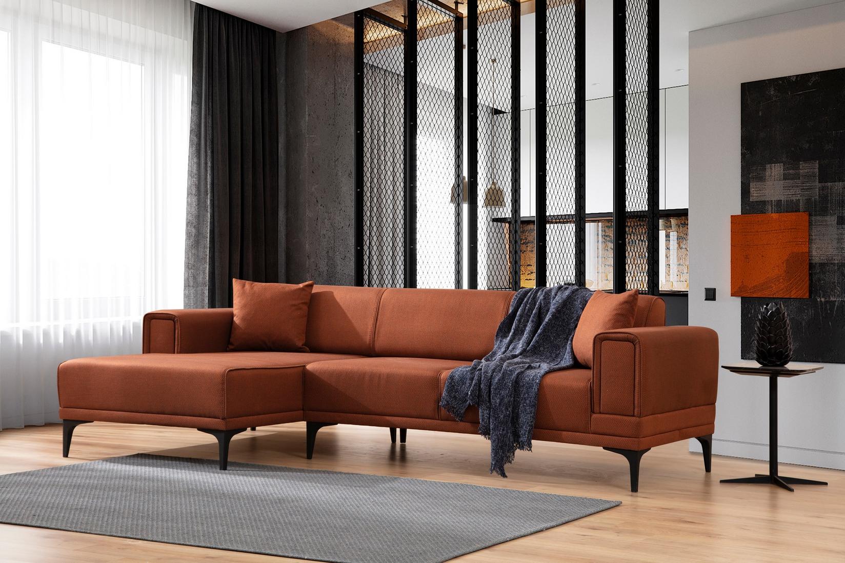 Atelier del Sofa Ugaona garnitura Horizon, 85x77x140 cm, Bronzana