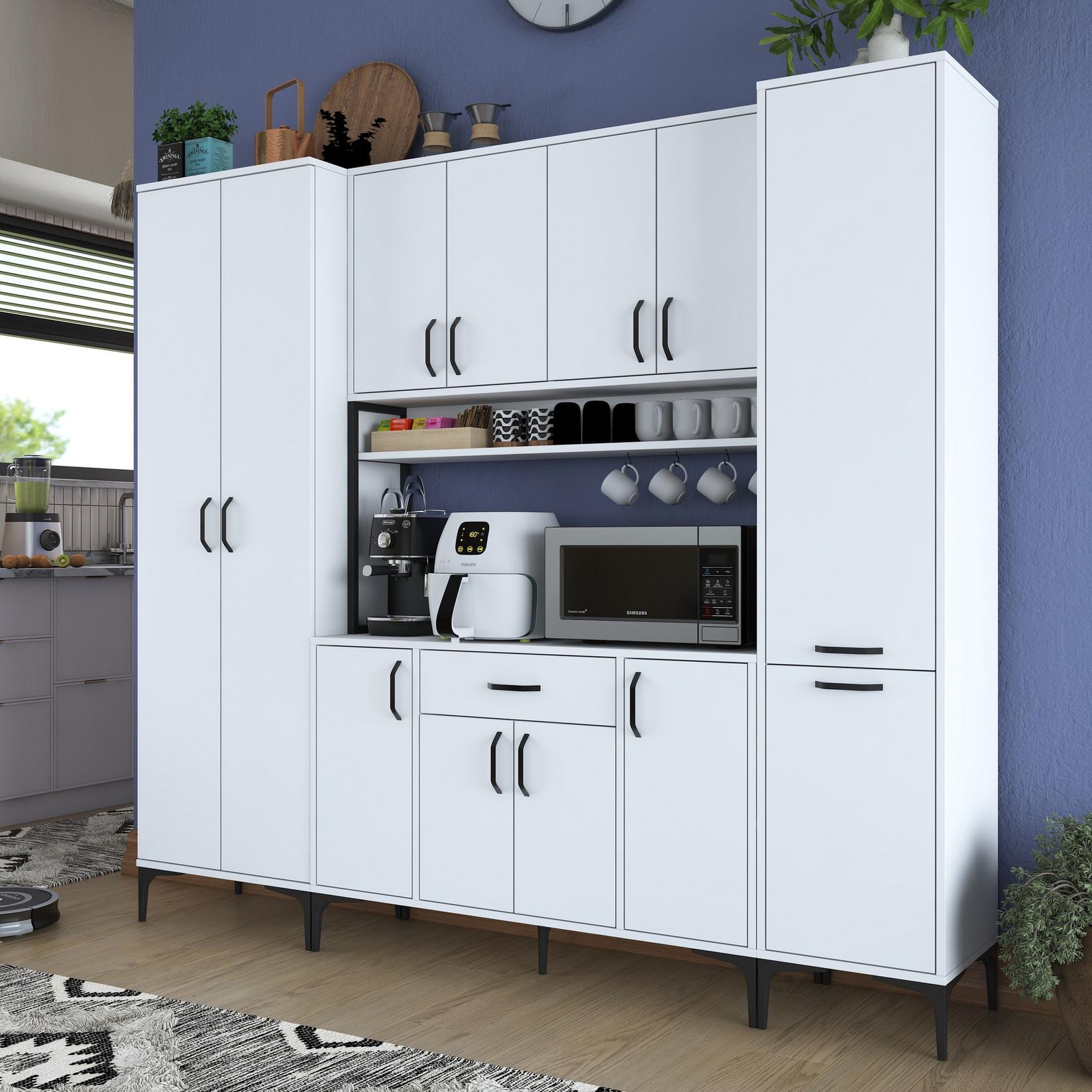 Hanah Home Komoda s ladicama 220x198,6x40cm Bijela