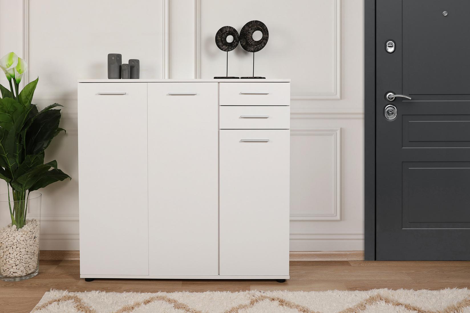 Hanah home Stalak za cipele 108x108x35cm Bijeli