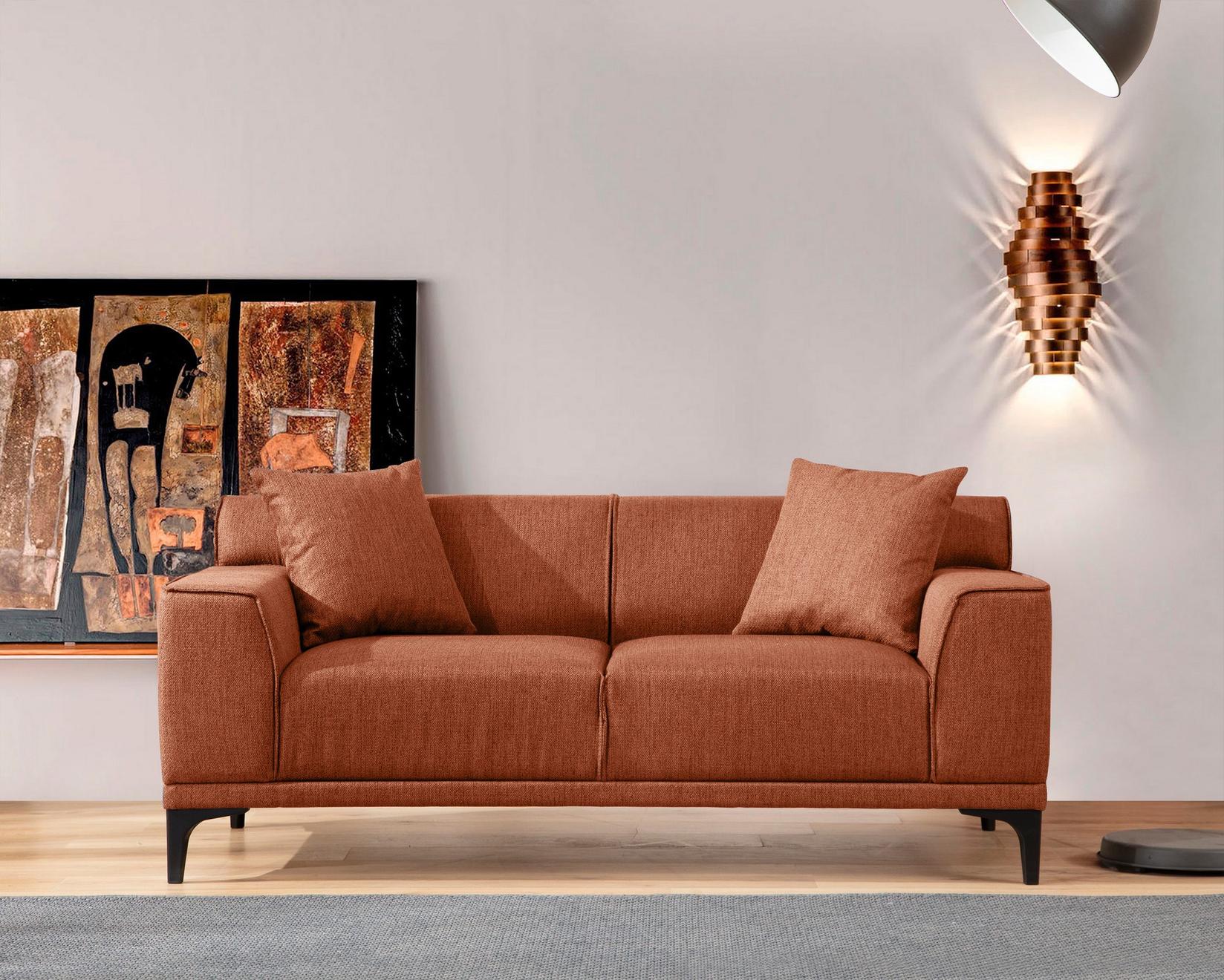 Atelier del Sofa Dvosjed Petra 2 212x86x69cm Narandžasta