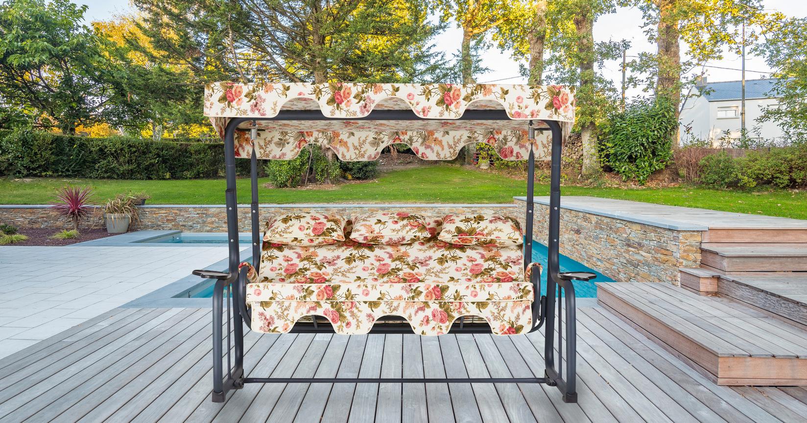 Hanah Home vrtna ljuljačka Vitis 4 160x50x110cm Šarena