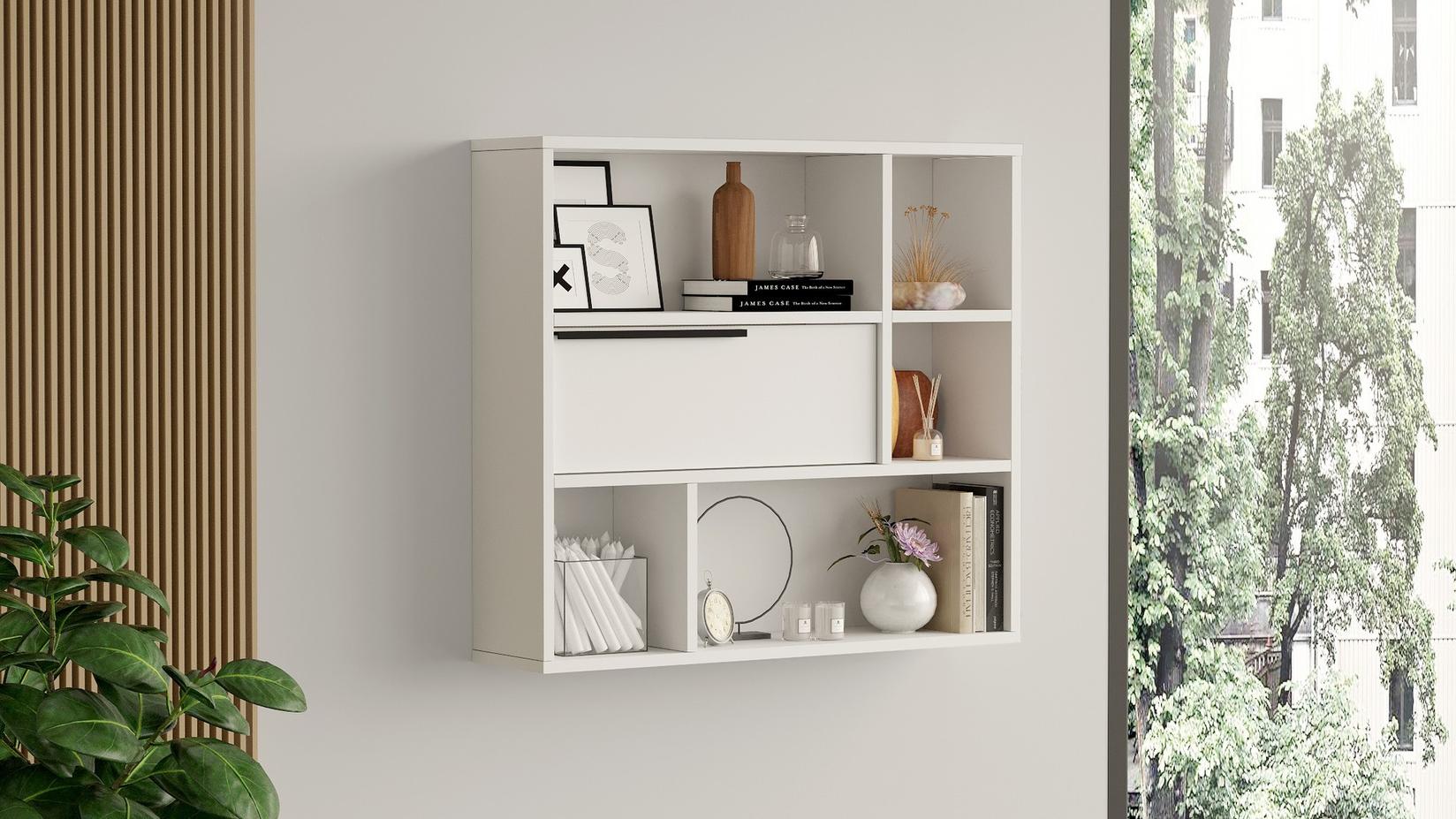 Hanah home Zidna polica bijela