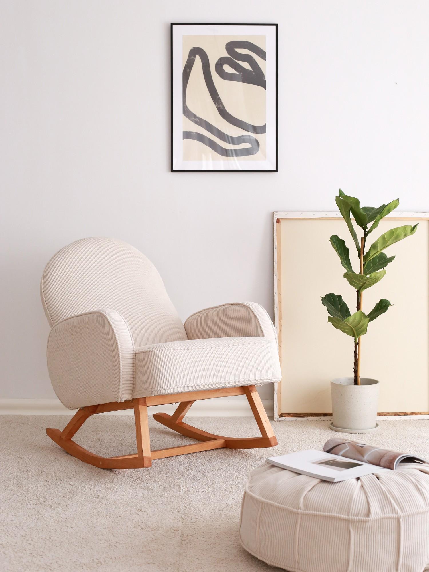 Atelier del Sofa Fotelja Yoko 75x91x91cm Bijela