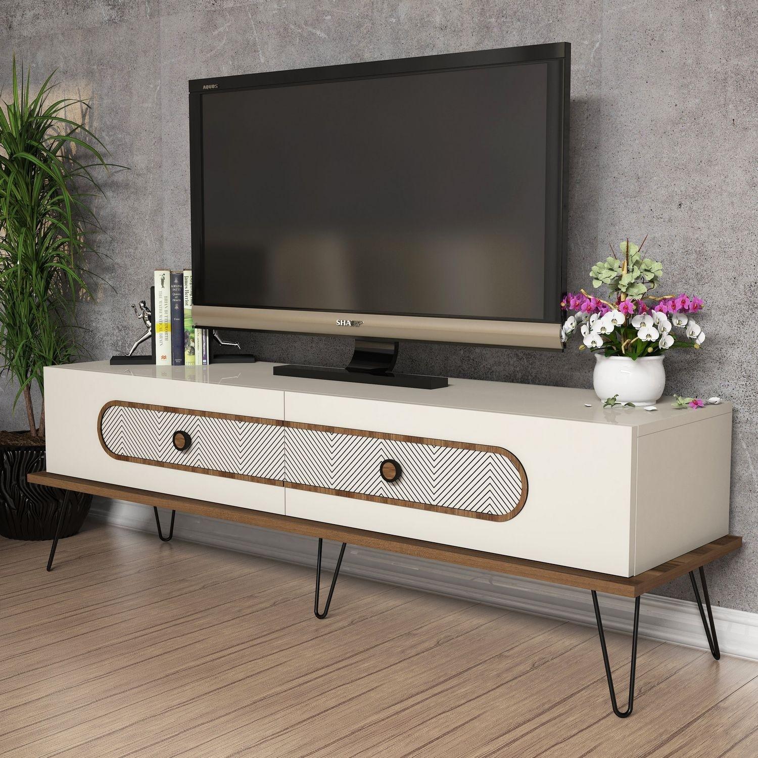 Hanah home TV Chest Ecole Cream