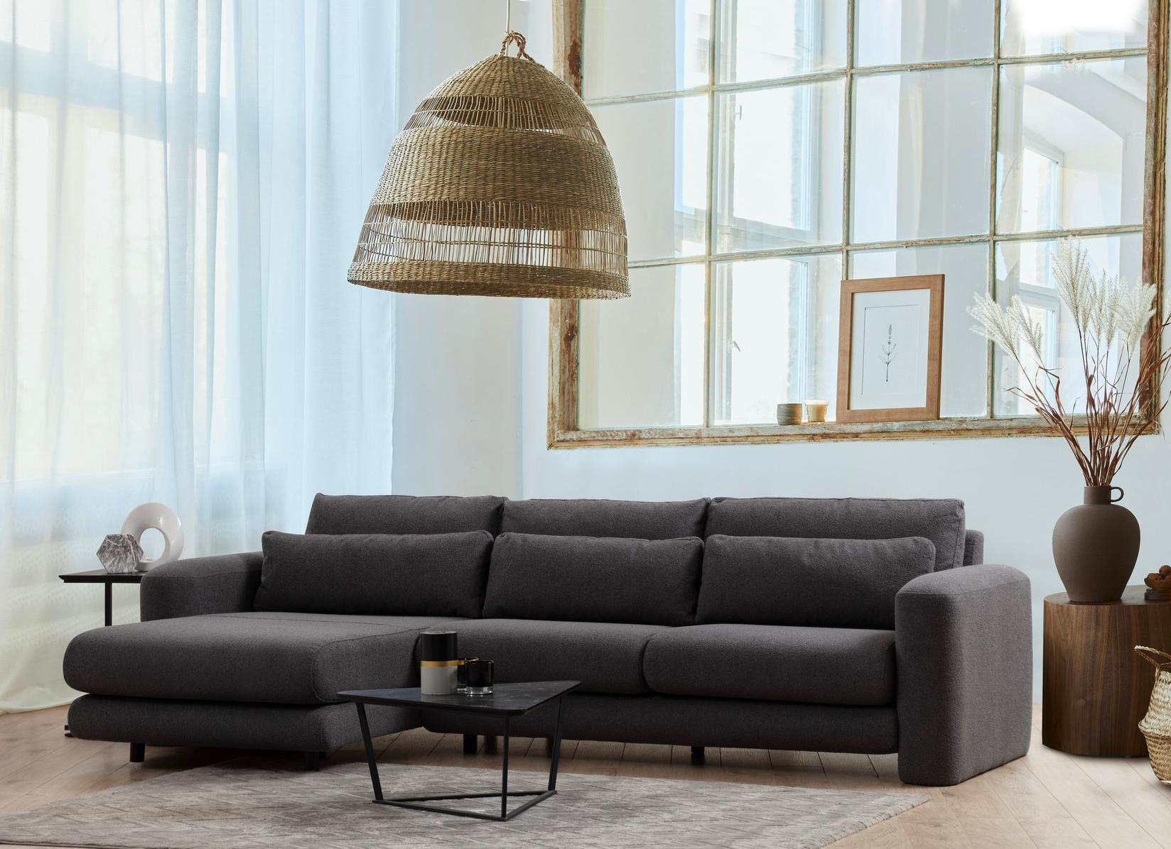 Atelier del Sofa Kutna sofa Lily 97x73x290cm Siva