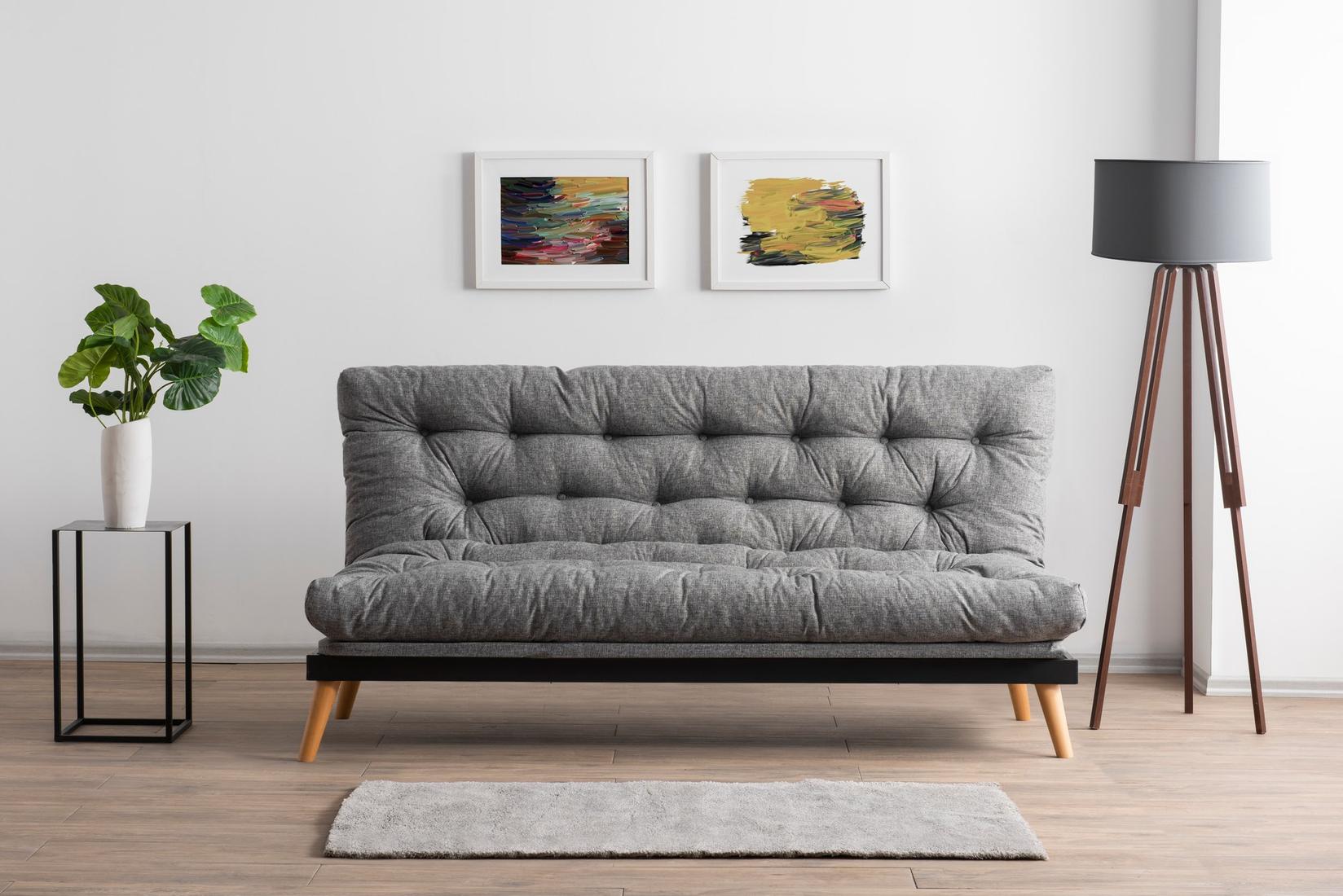 Atelier del Sofa Sofa na razvlačenje Saki 185x120cm Svijetlo siva