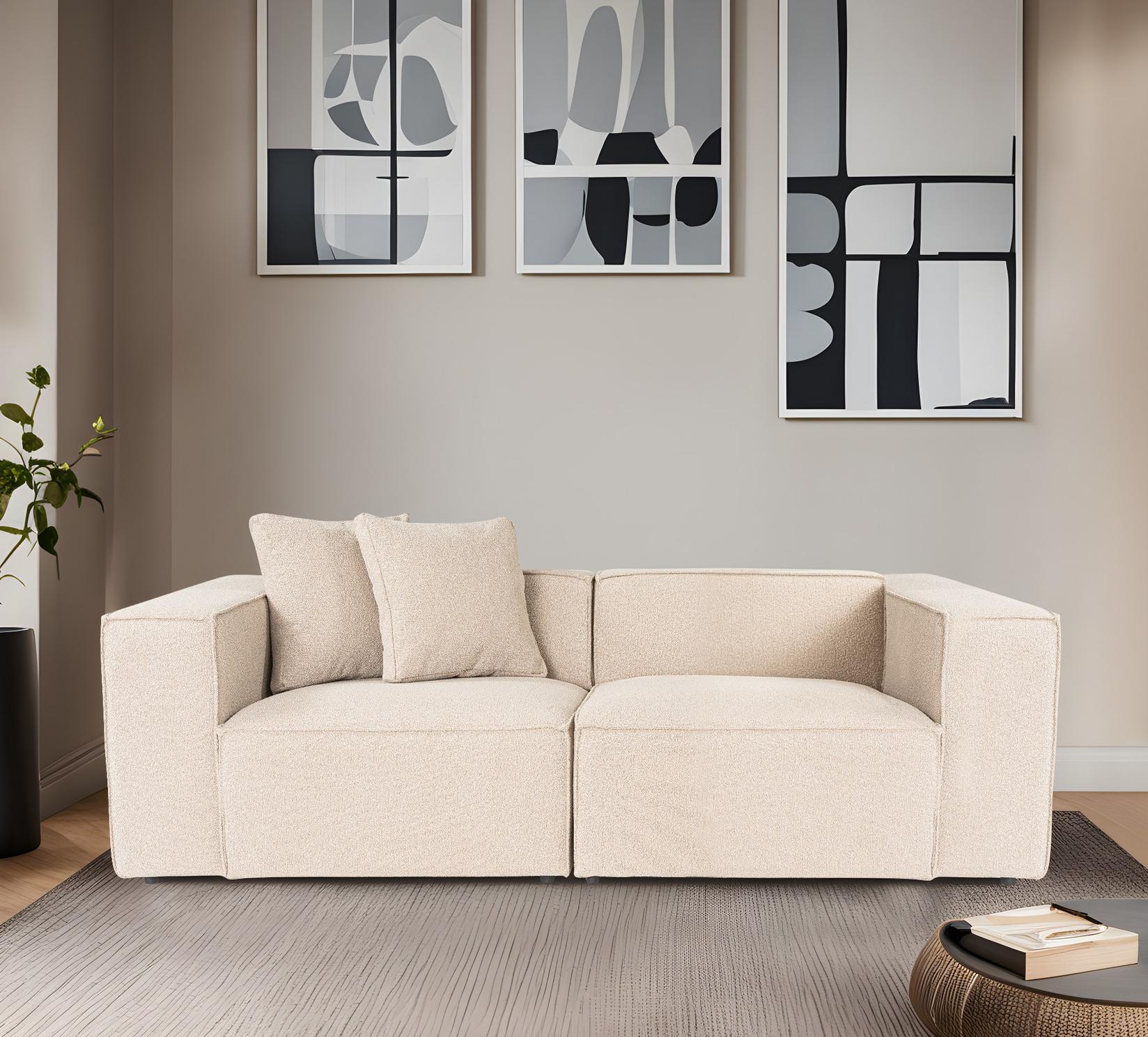 Atelier del Sofa Dvosed Lora, 108x65x220 cm, Breskva