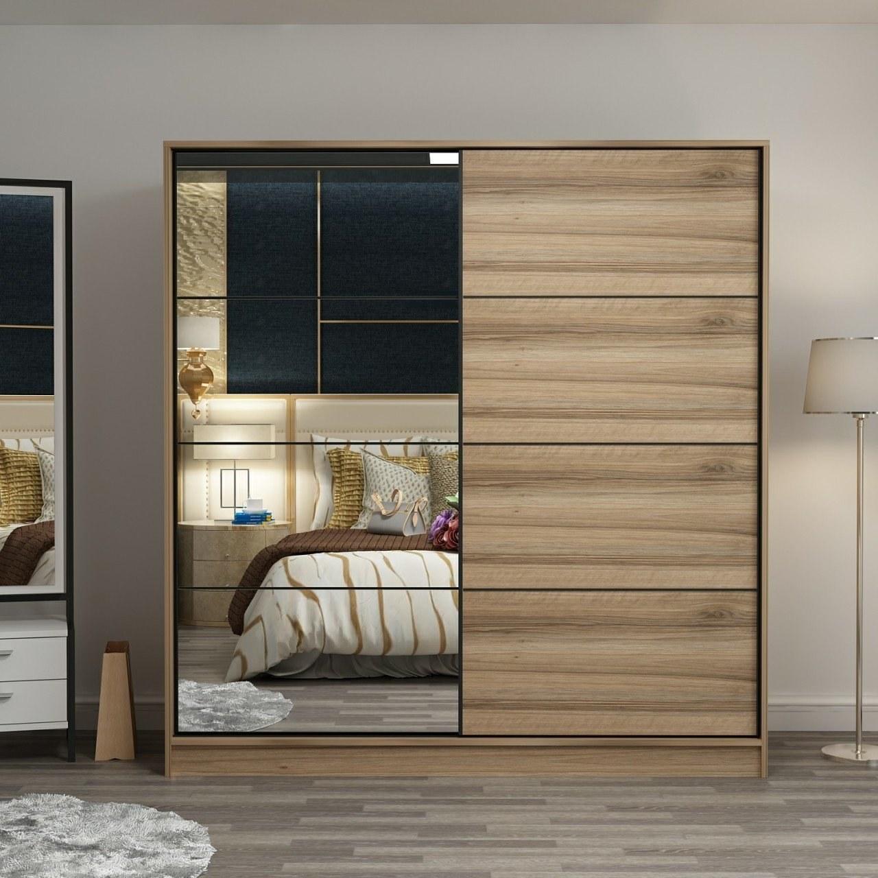 Hanah home Ormar Kale 180x190x52cm bež