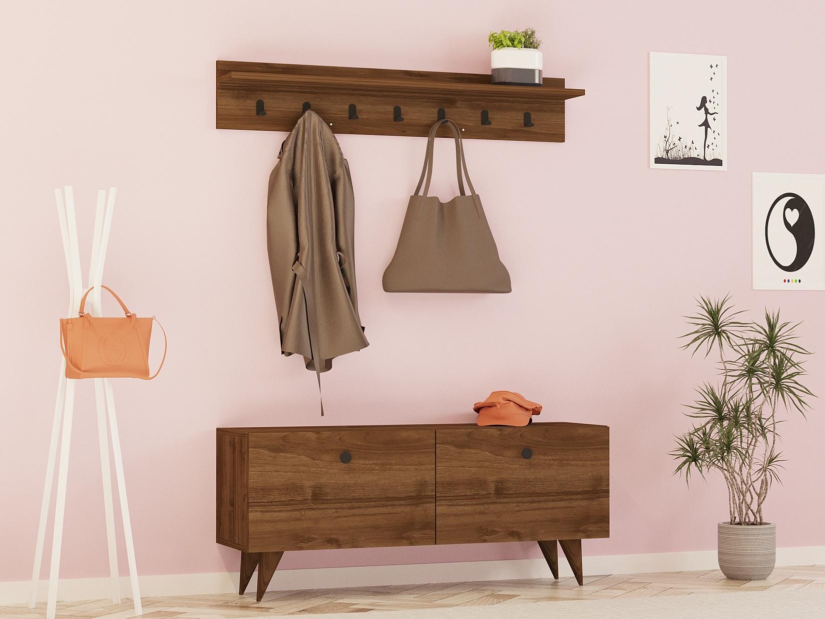 Hanah Home Ormarić za cipele 113x48,5x35cm Orah