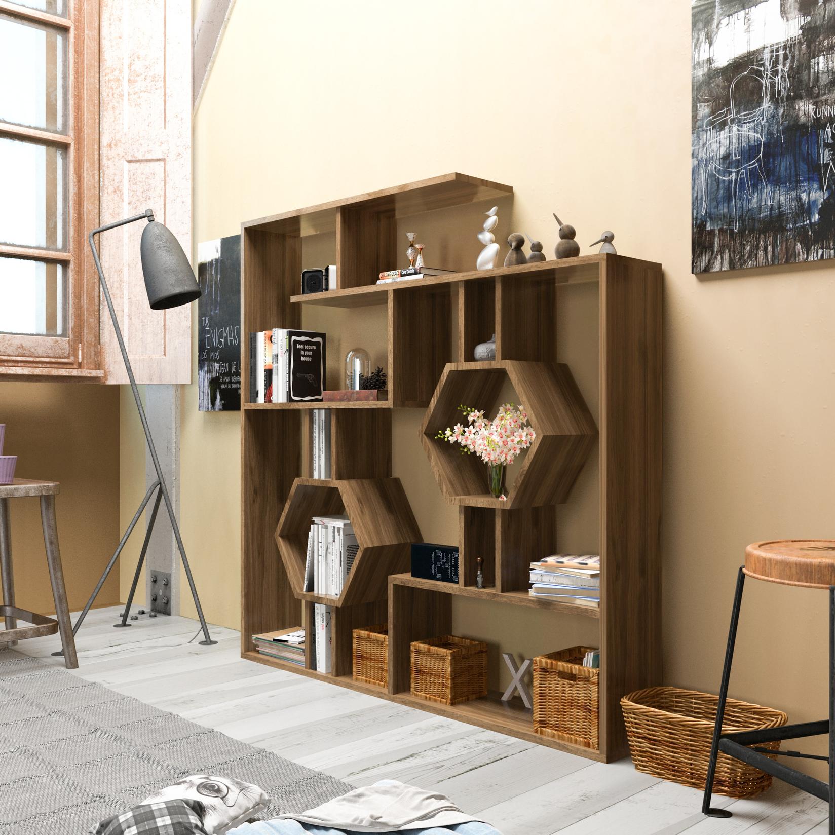 Hanah Home Polica 134x134x22cm Orah