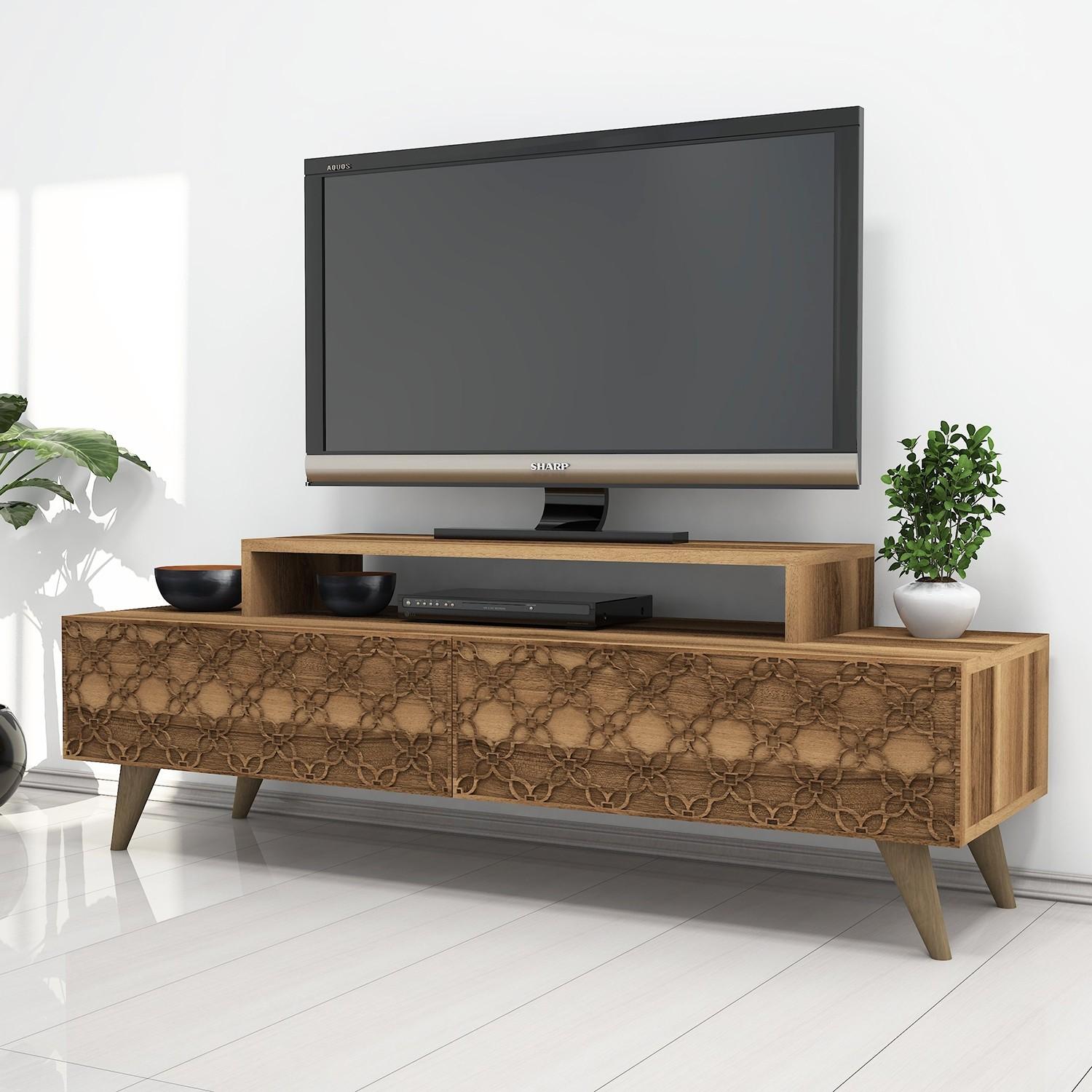 Hanah home TV Komoda City Walnut