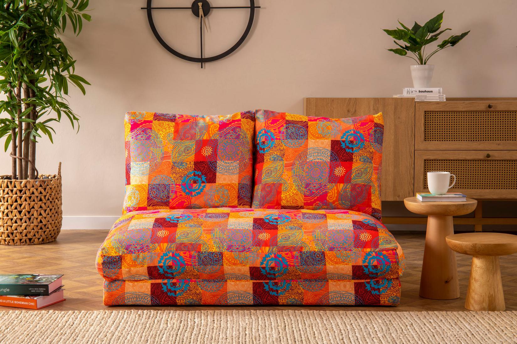 Atelier del Sofa Dvosed na razvlačenje Taida, 185x120 cm, Šareni
