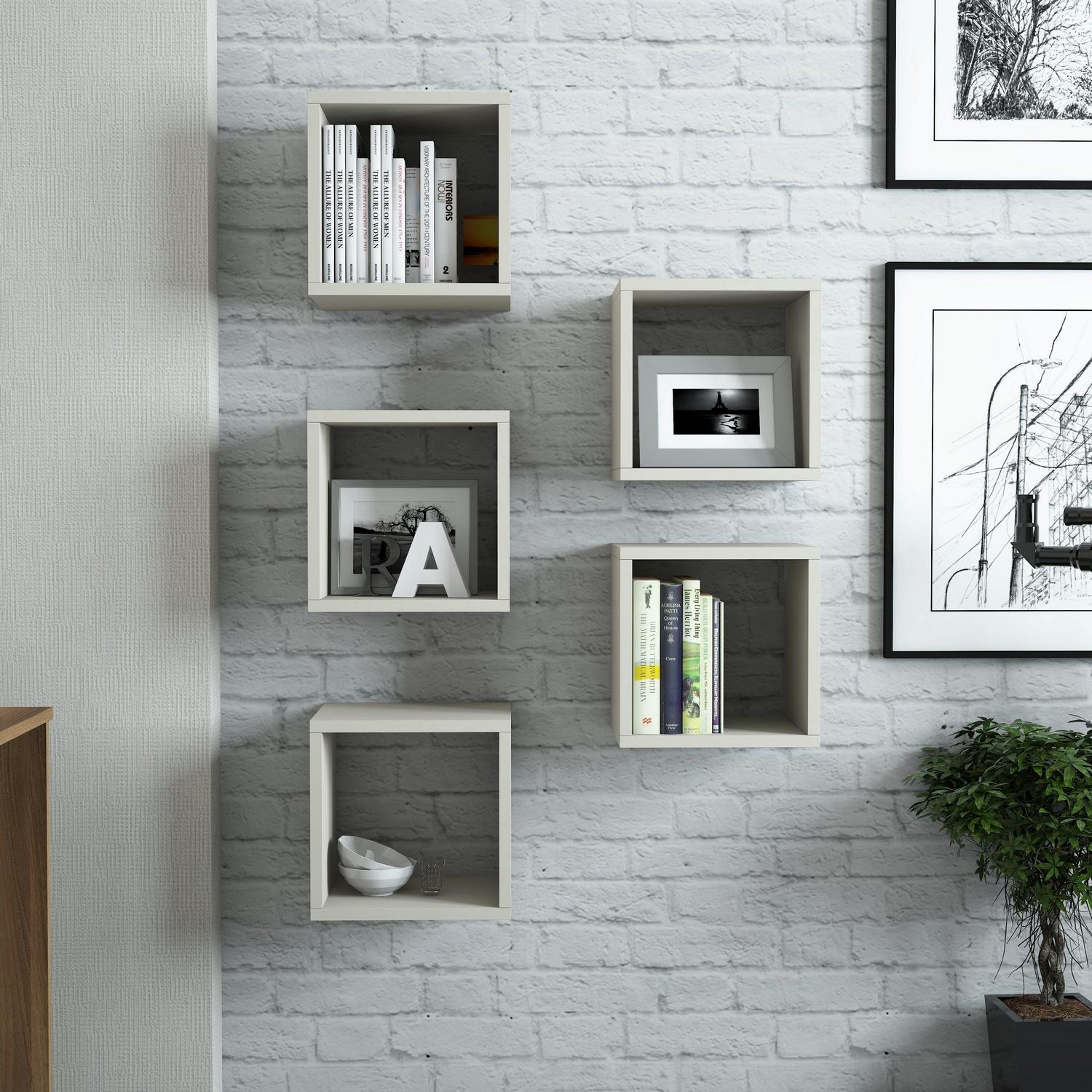 Hanah home Zidna polica krem