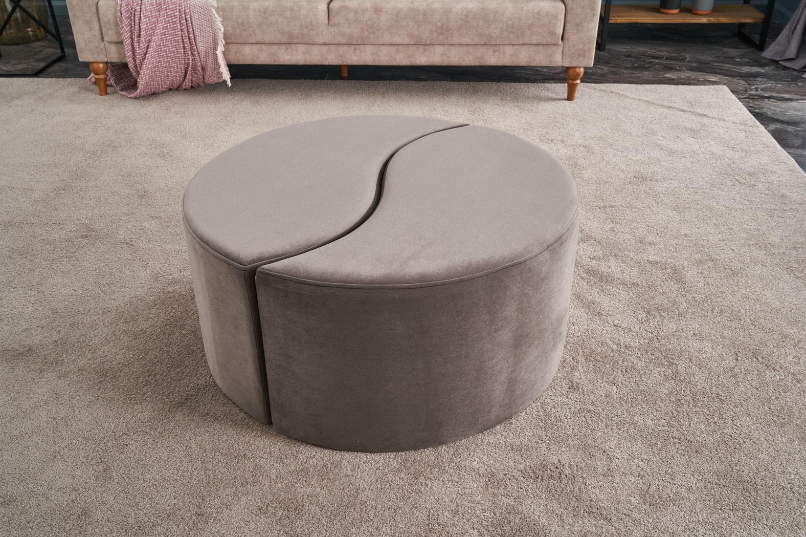 Atelier del Sofa Tabure 80x40cm, Krem