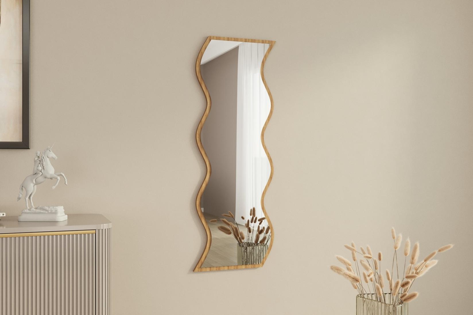 Hanah Home ogledalo bijelo-bež boje