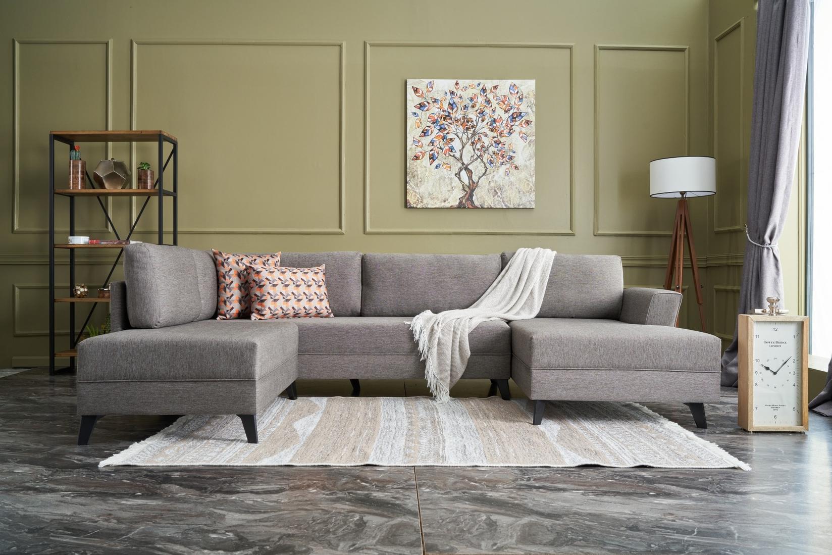 Atelier del Sofa Kutna sofa Eris 300x78x202cm Smeđa