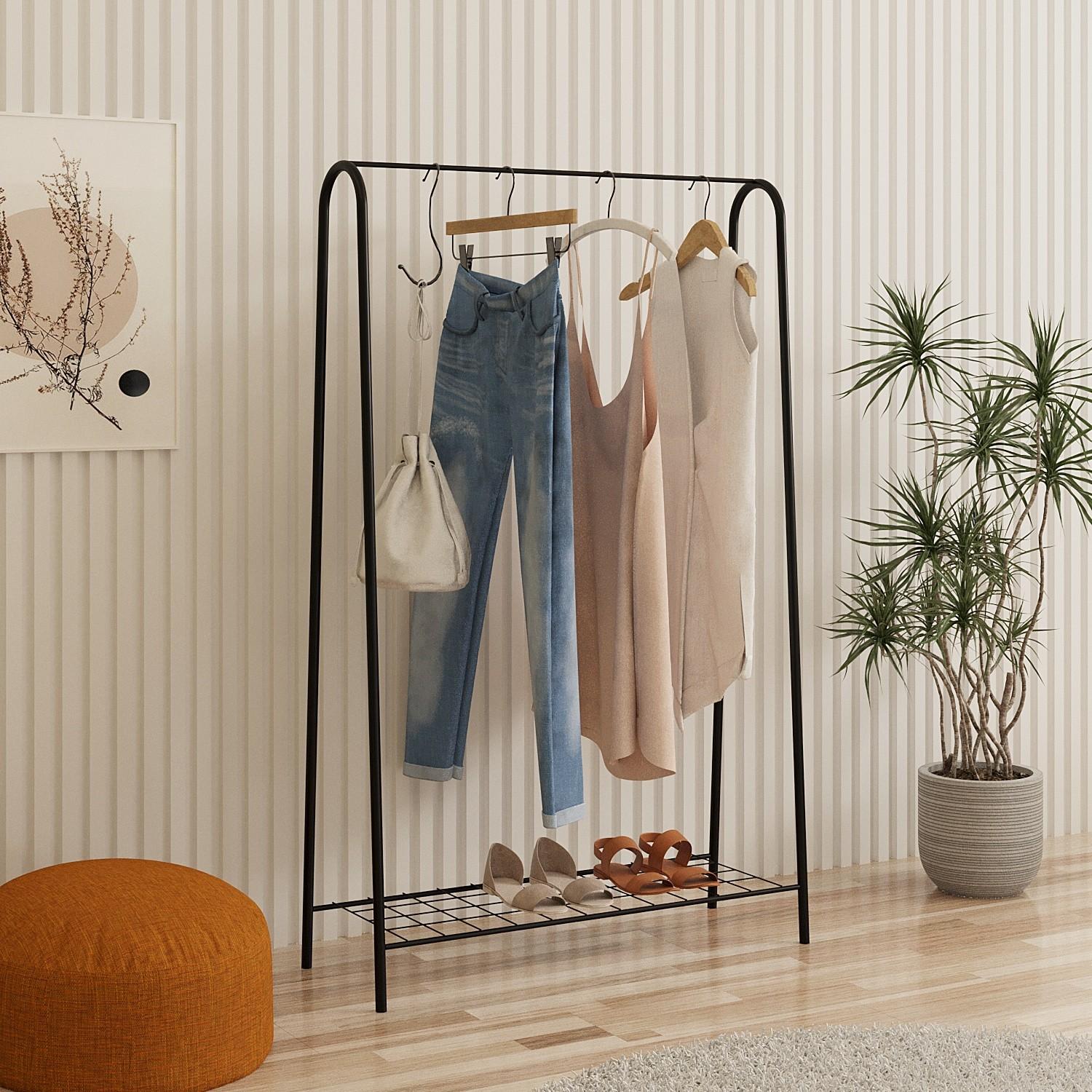 Hanah Home Crna kožna jakna