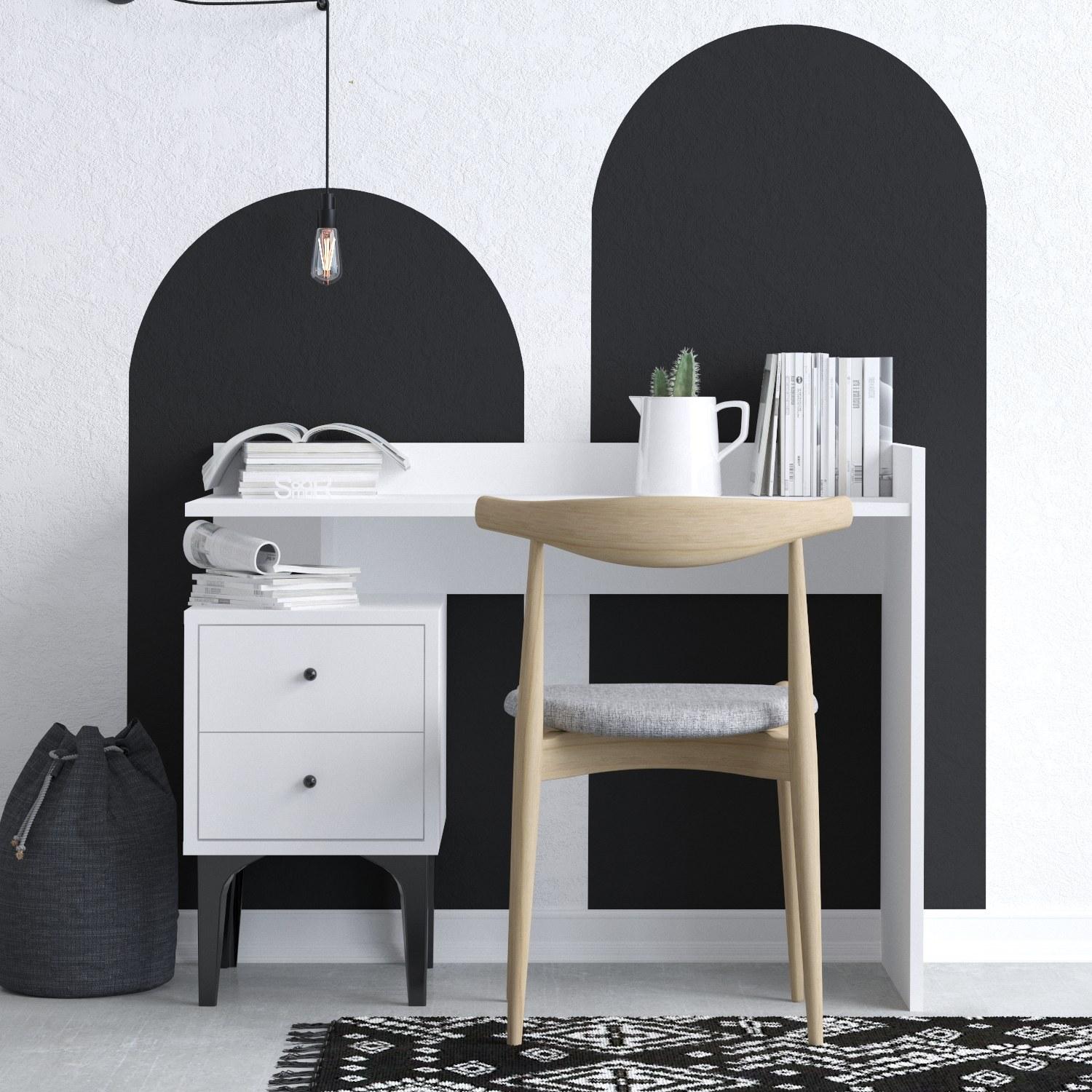 Hanah home Radni sto 100x80x45cm Bijeli