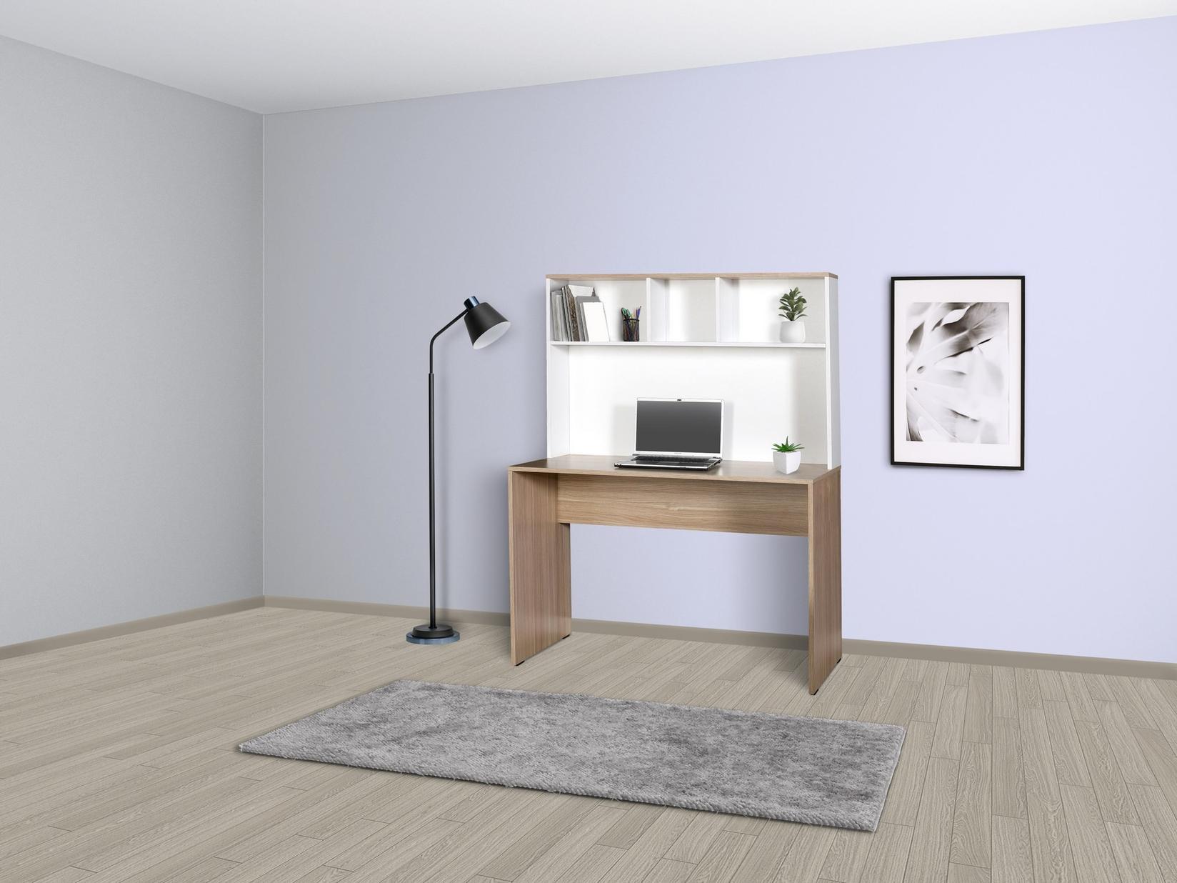 Hanah home Radni sto 110x149x52cm Hrast-Bijela