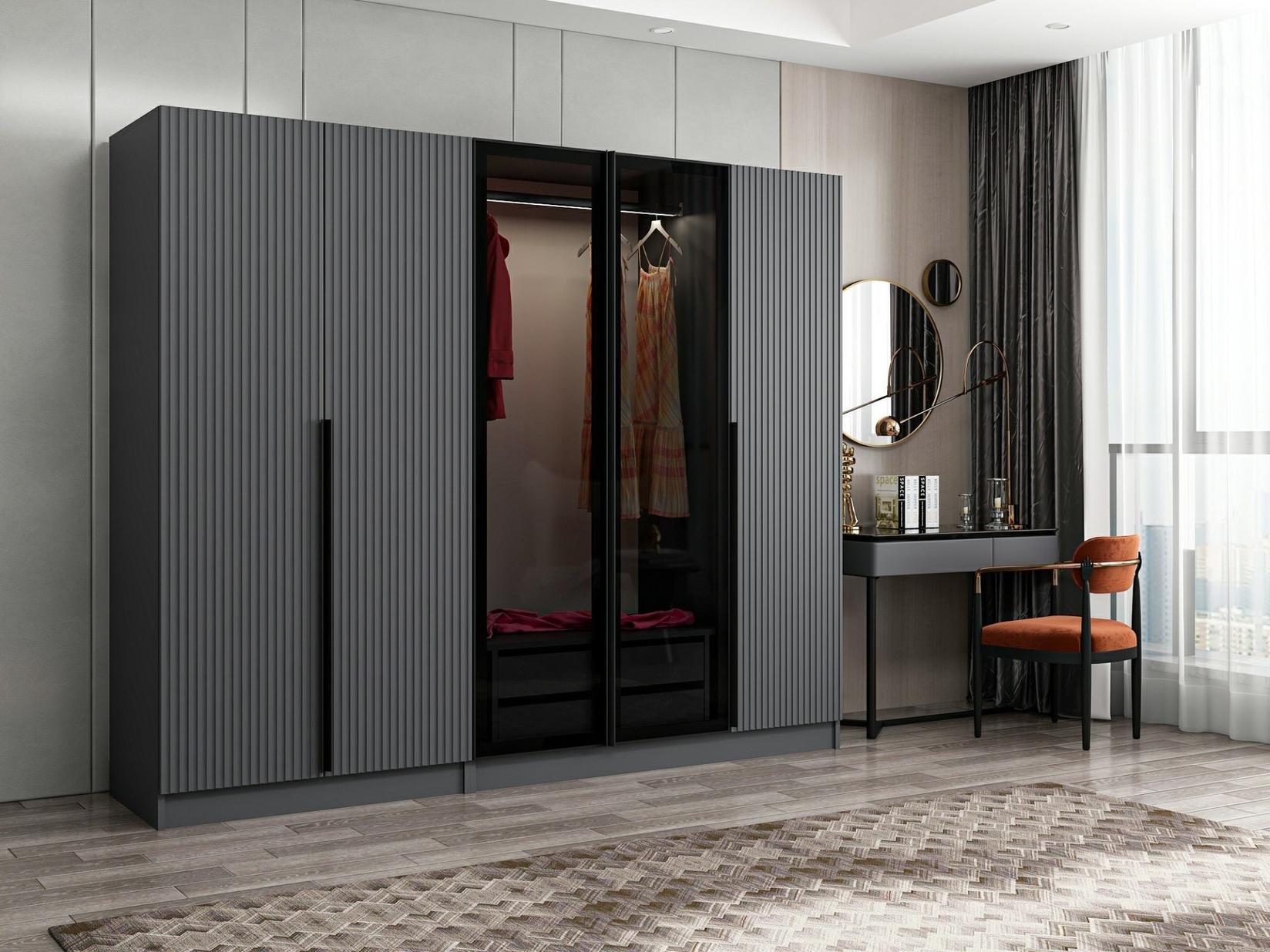 Hanah home Ormar Kale Plus 225x210x52cm Sivi