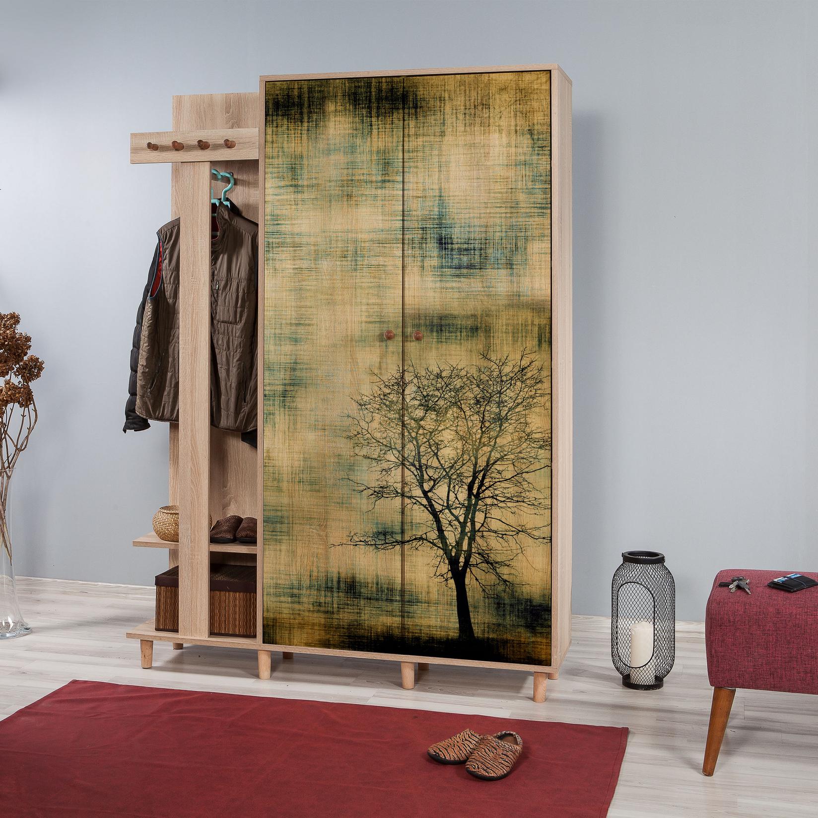 Hanah Home Komplet predsoblje Garmanto 135, Hrast
