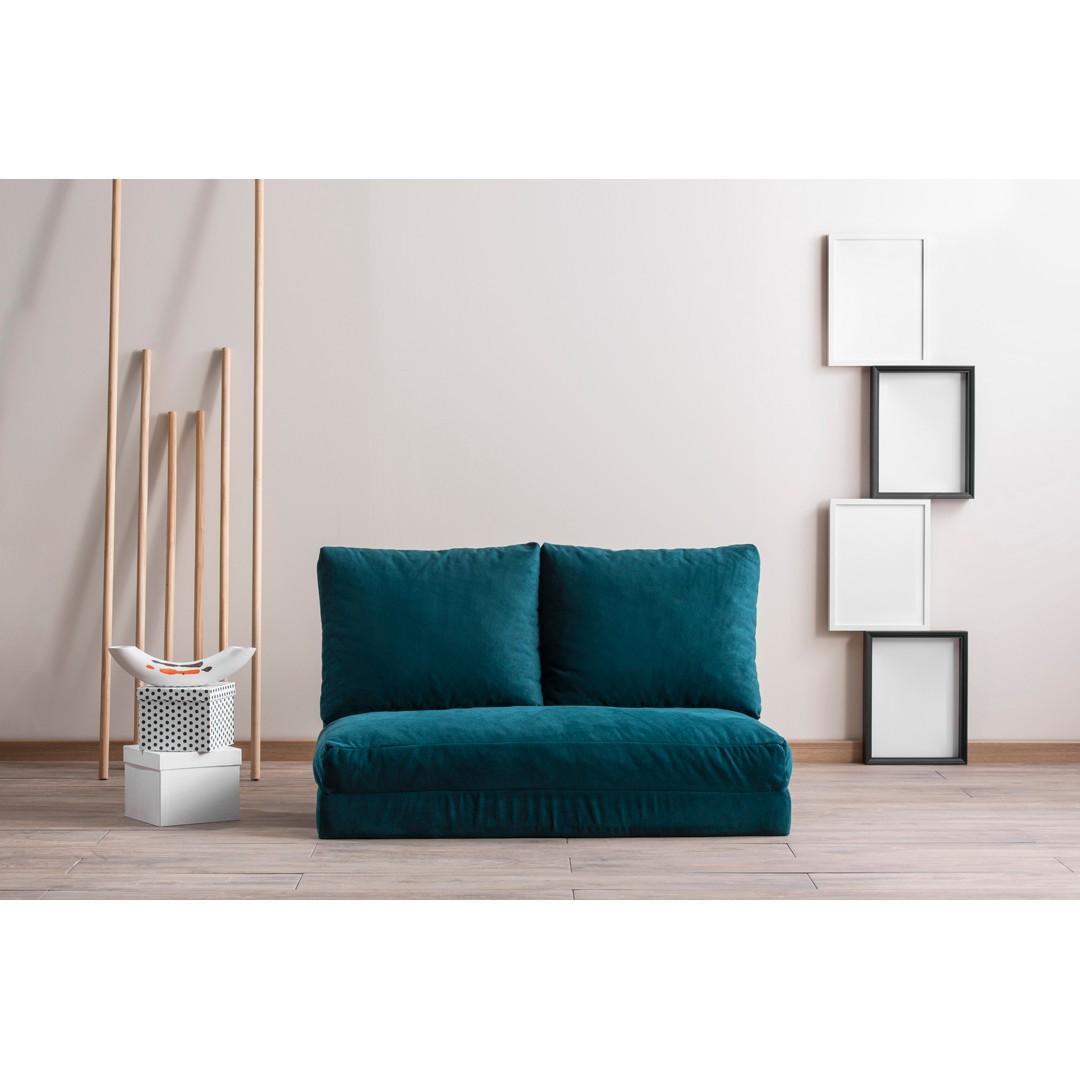 Atelier del Sofa Dvosed na razvlačenje Taida, 185x36x120 cm, Petrolej